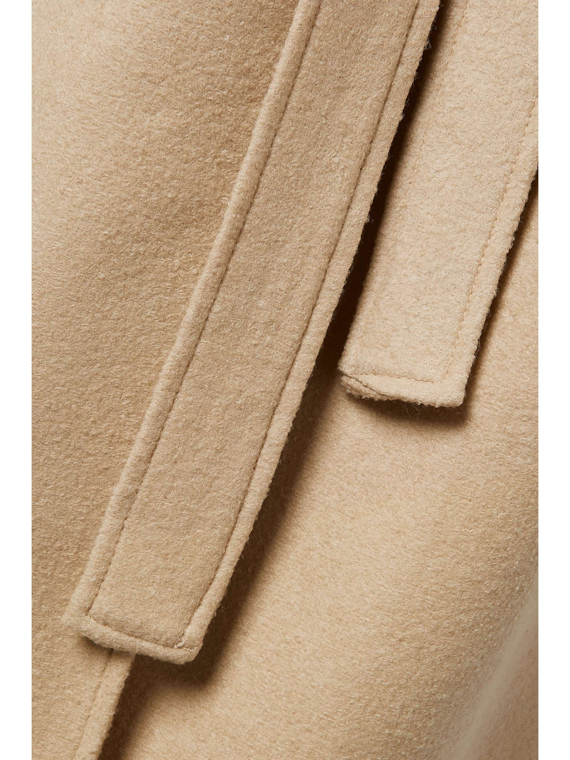 THE FRANKIE SHOP Suzanne belted wool-blend felt trench coat