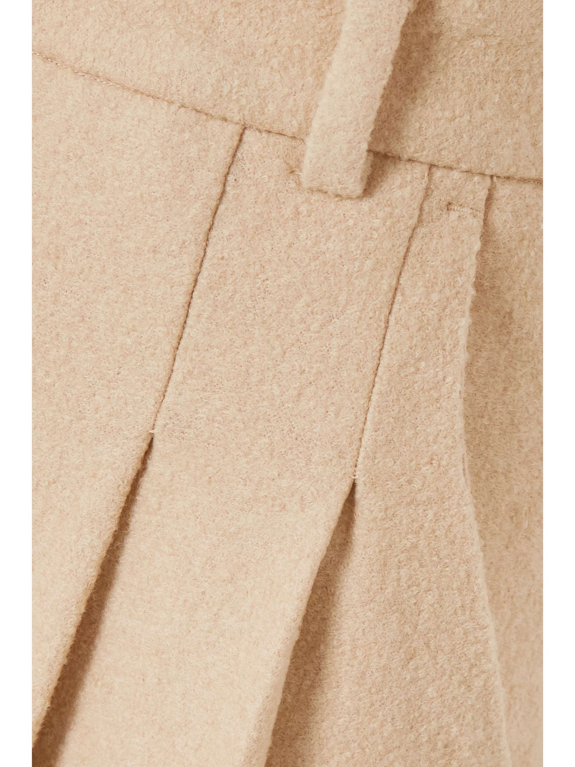 THE FRANKIE SHOP Layton Hose mit geradem Bein aus einer Wollmischung mit Falten