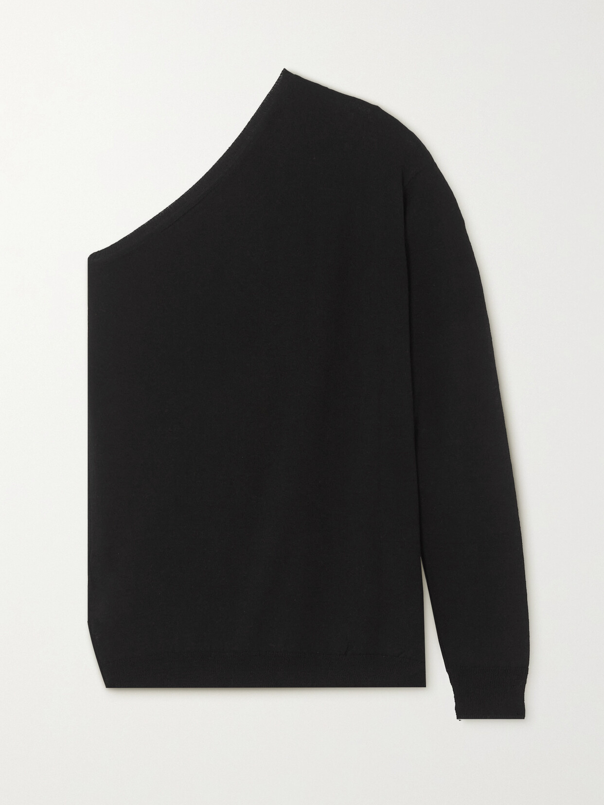 The Frankie Shop - Bianca One-sleeve Knitted Sweater - Black