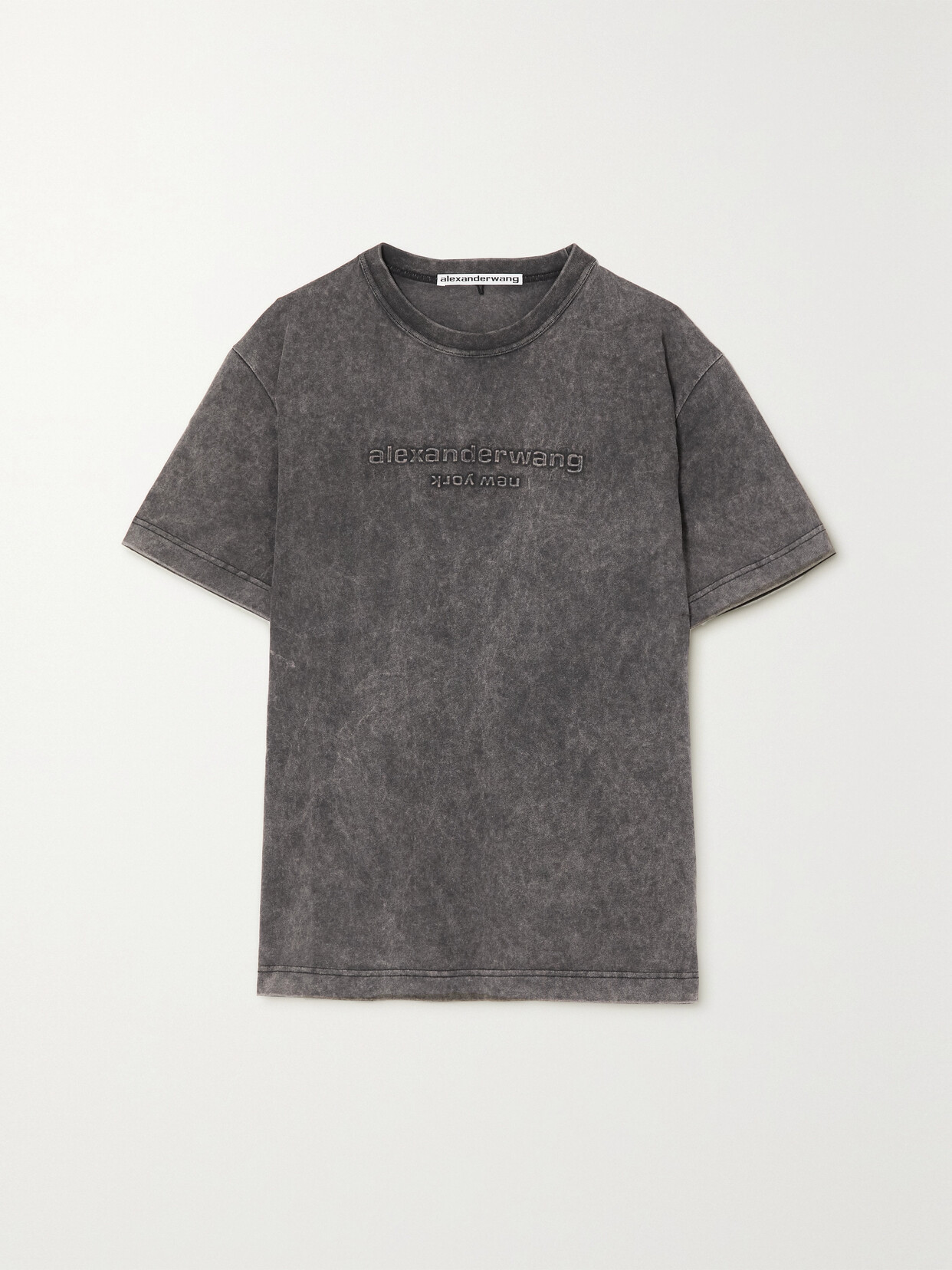 Alexander Wang - Printed Cotton-jersey T-shirt - Black