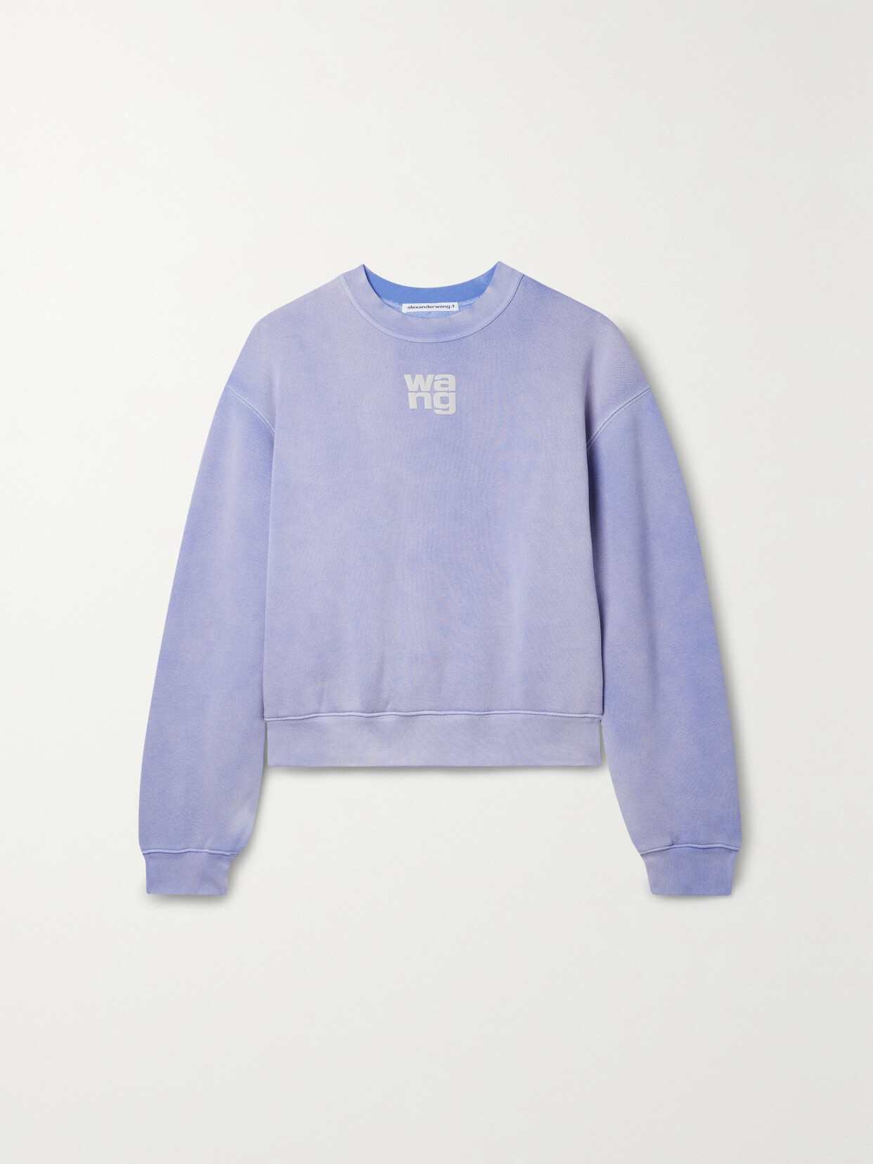 ALEXANDER WANG T ESSENTIAL PRINTED COTTON-BLEND SWEATSHIRT