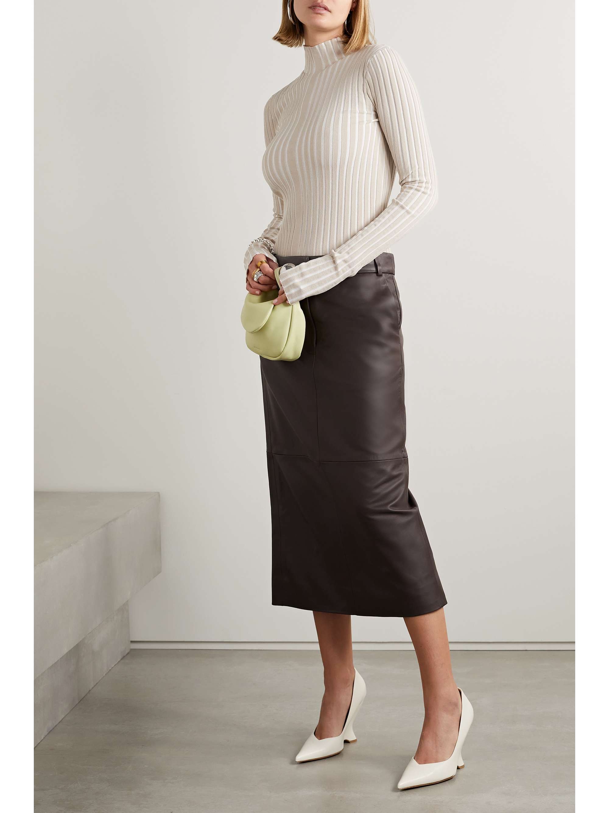 INTERIOR The Ridley ribbed cotton-blend sweater