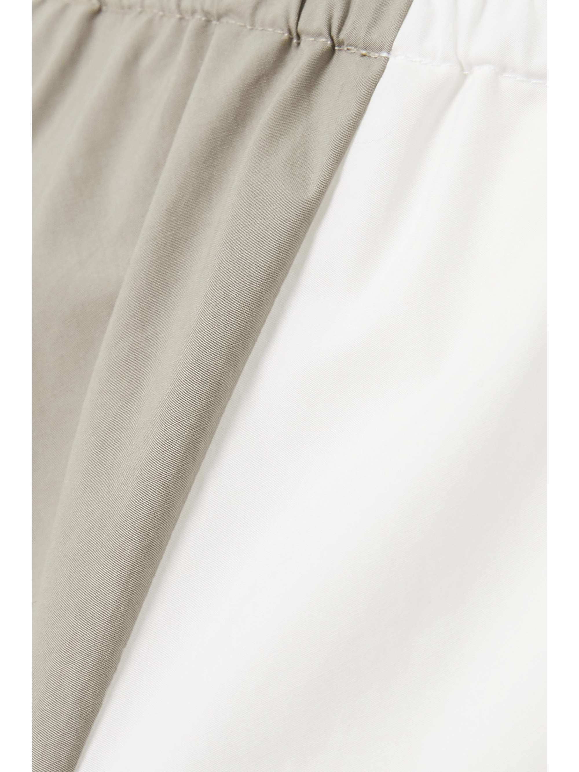INTERIOR Duo Arthur oversized two-tone cotton-twill wide-leg pants