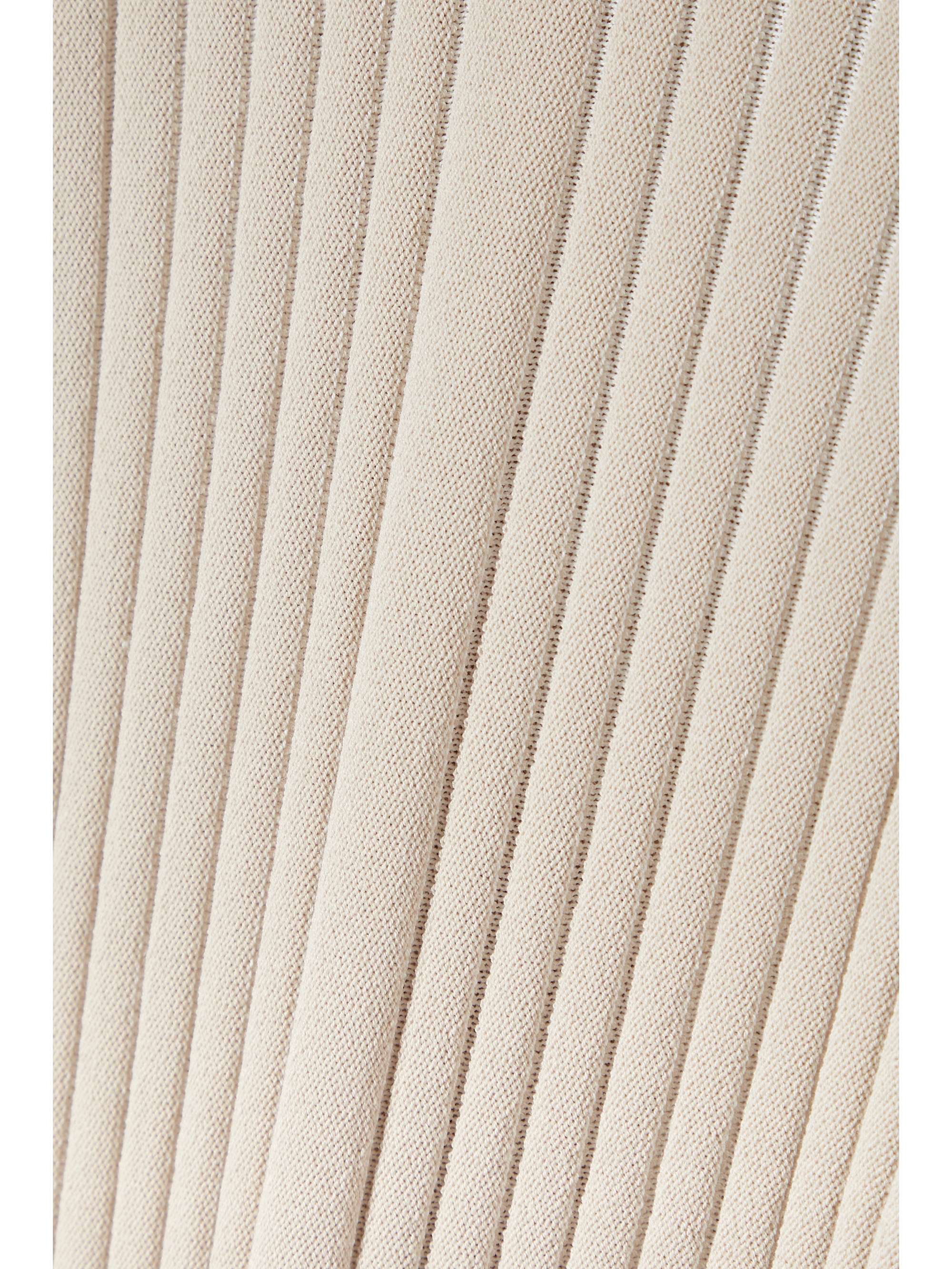 INTERIOR Ridley ribbed cotton-blend midi dress