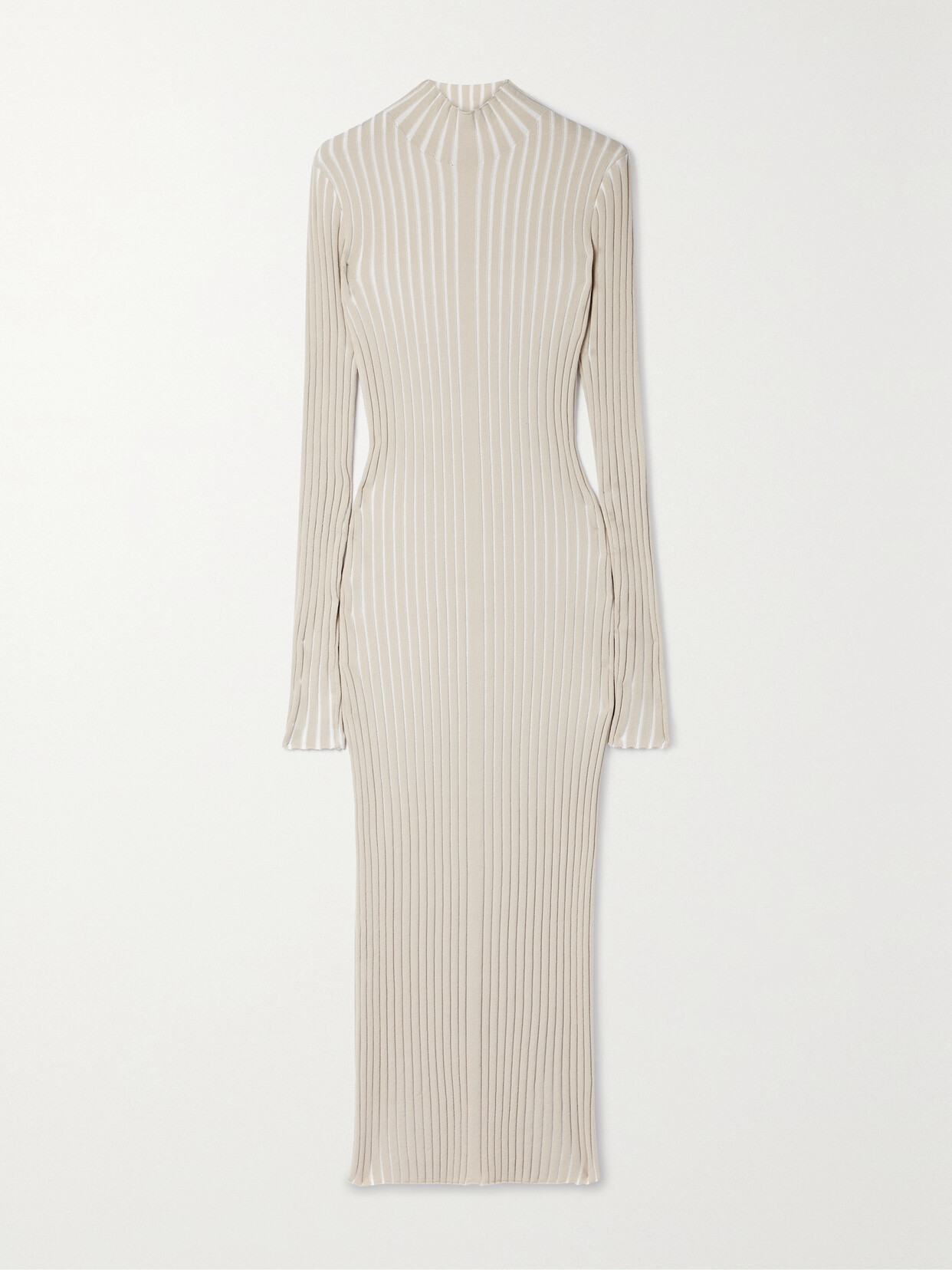 Interior Ridley Ribbed Cotton-blend Midi Dress