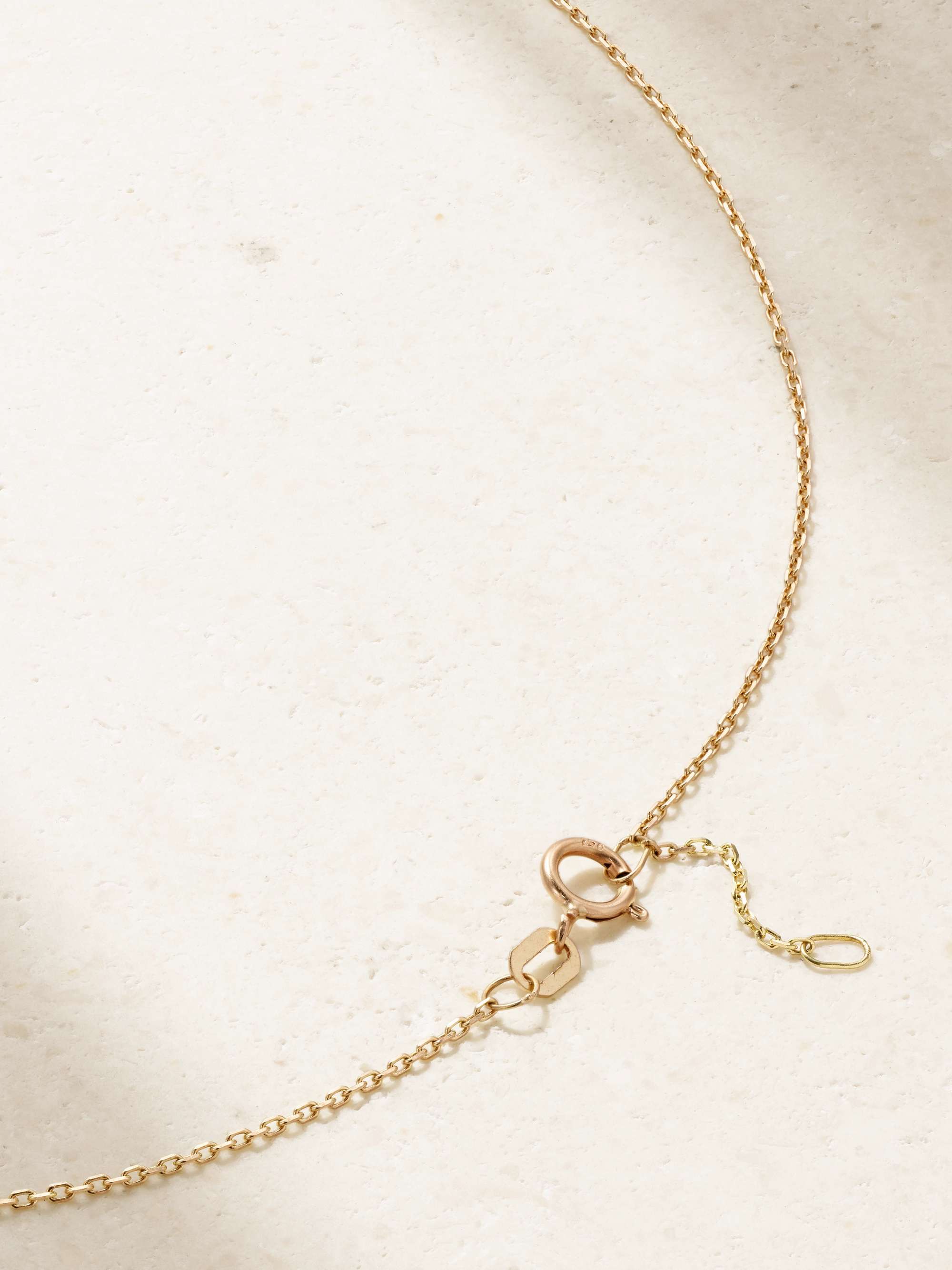 L'ATELIER NAWBAR All Hearts On Me 18-karat gold, enamel and diamond necklace