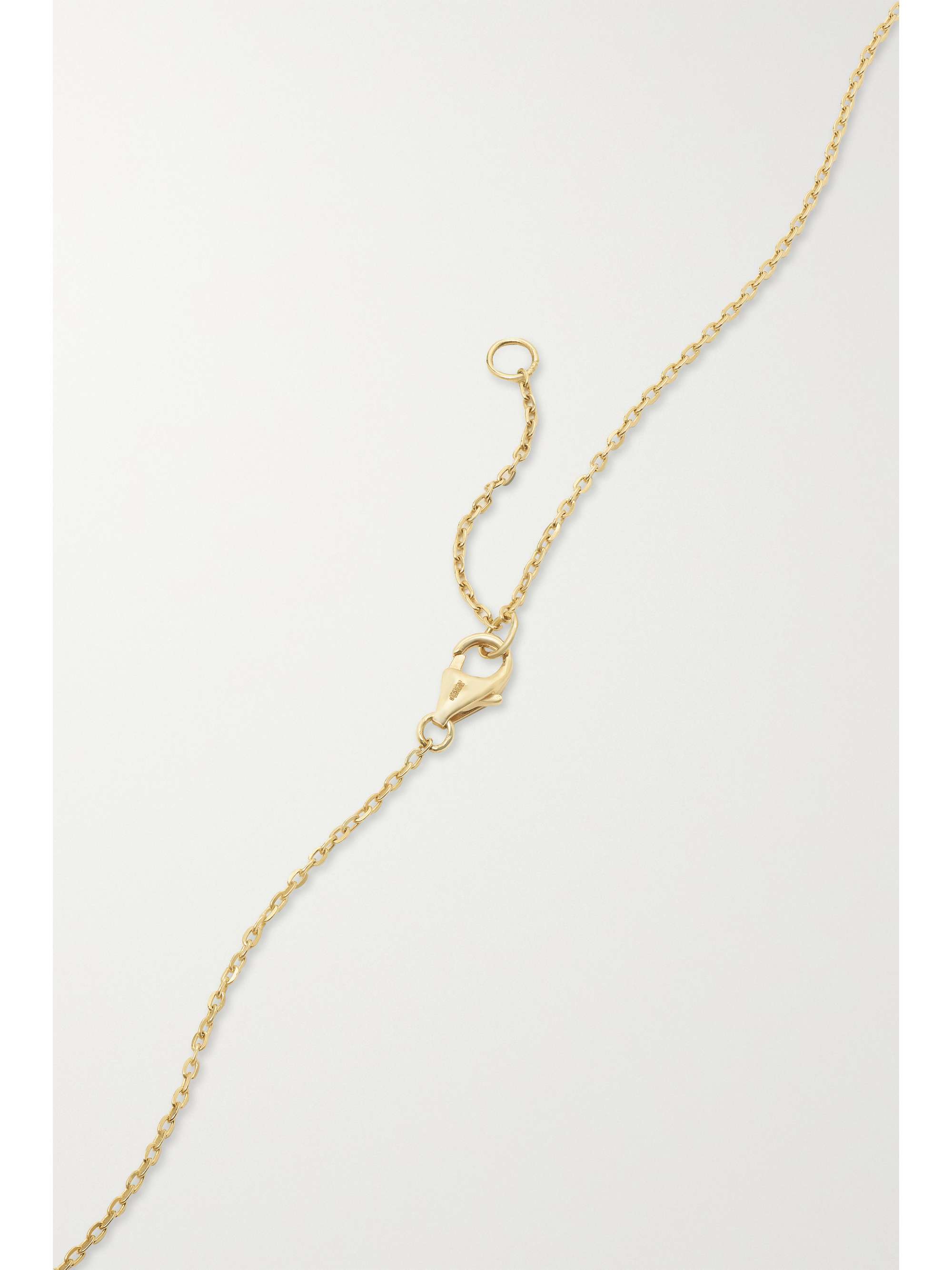 L'ATELIER NAWBAR Chunky Chain 18-karat gold, enamel and diamond necklace