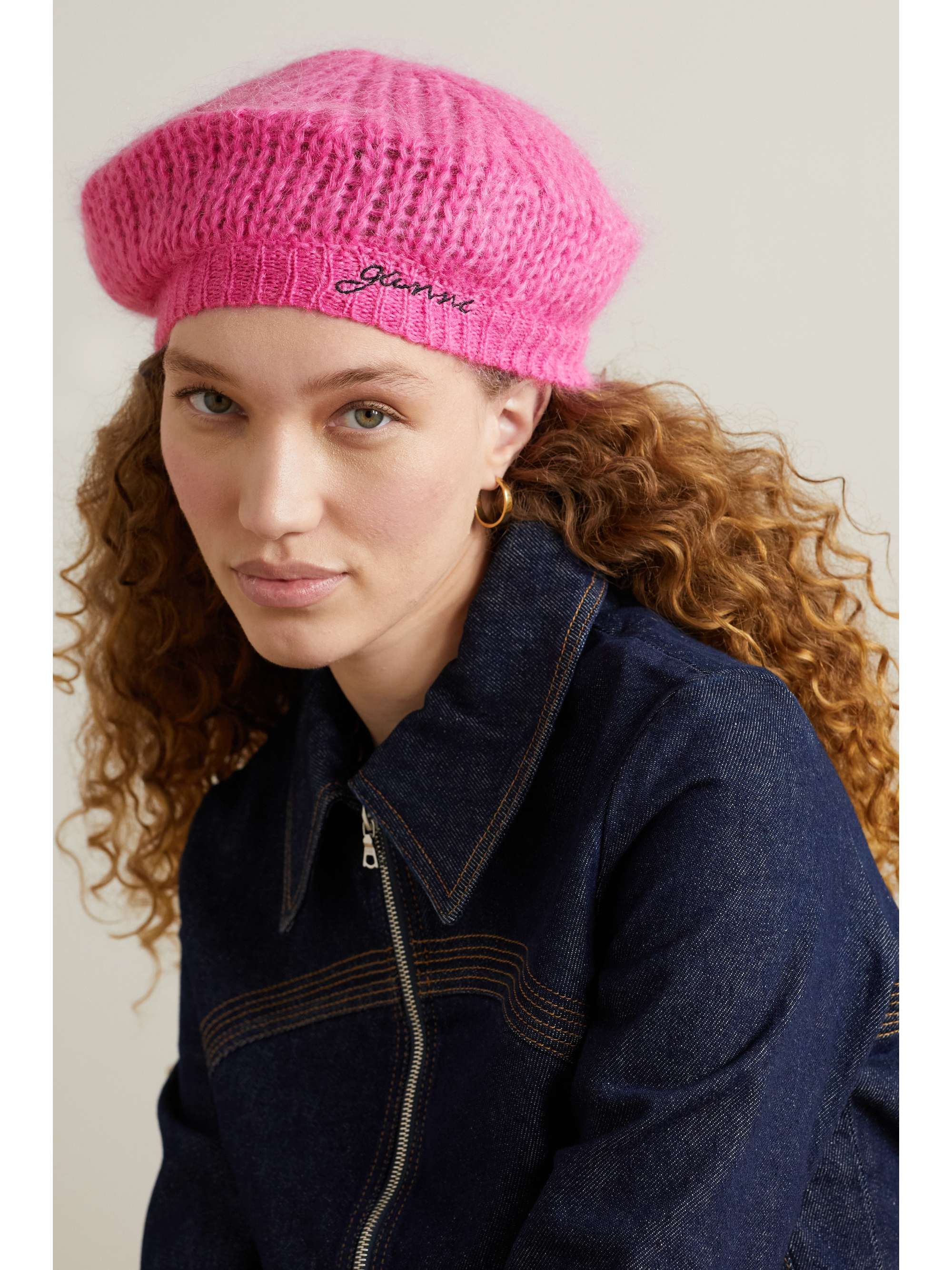 Mohair Beret ganni ベレー帽 ganni 帽子 ハンチング/ベレー帽 最適な価格 malaszklarnia.pl