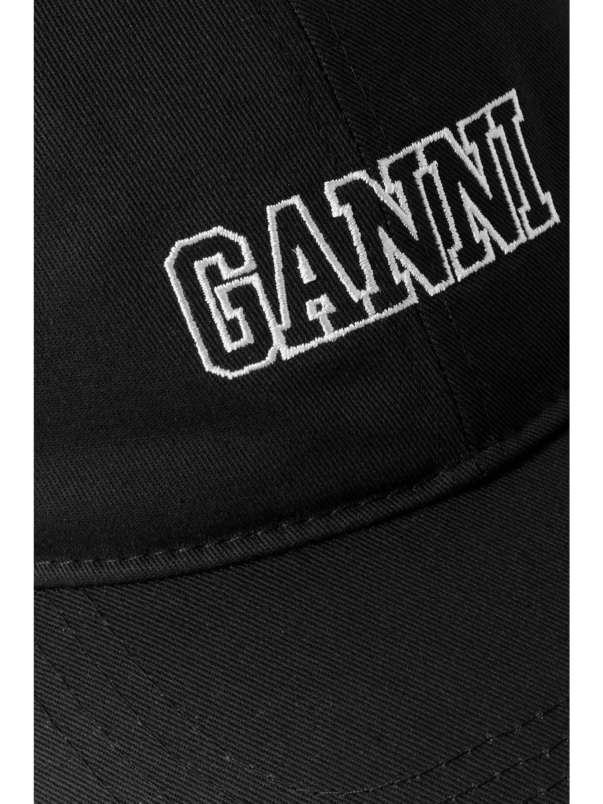 GANNI Baseballkappe aus Biobaumwoll-Twill mit Stickerei