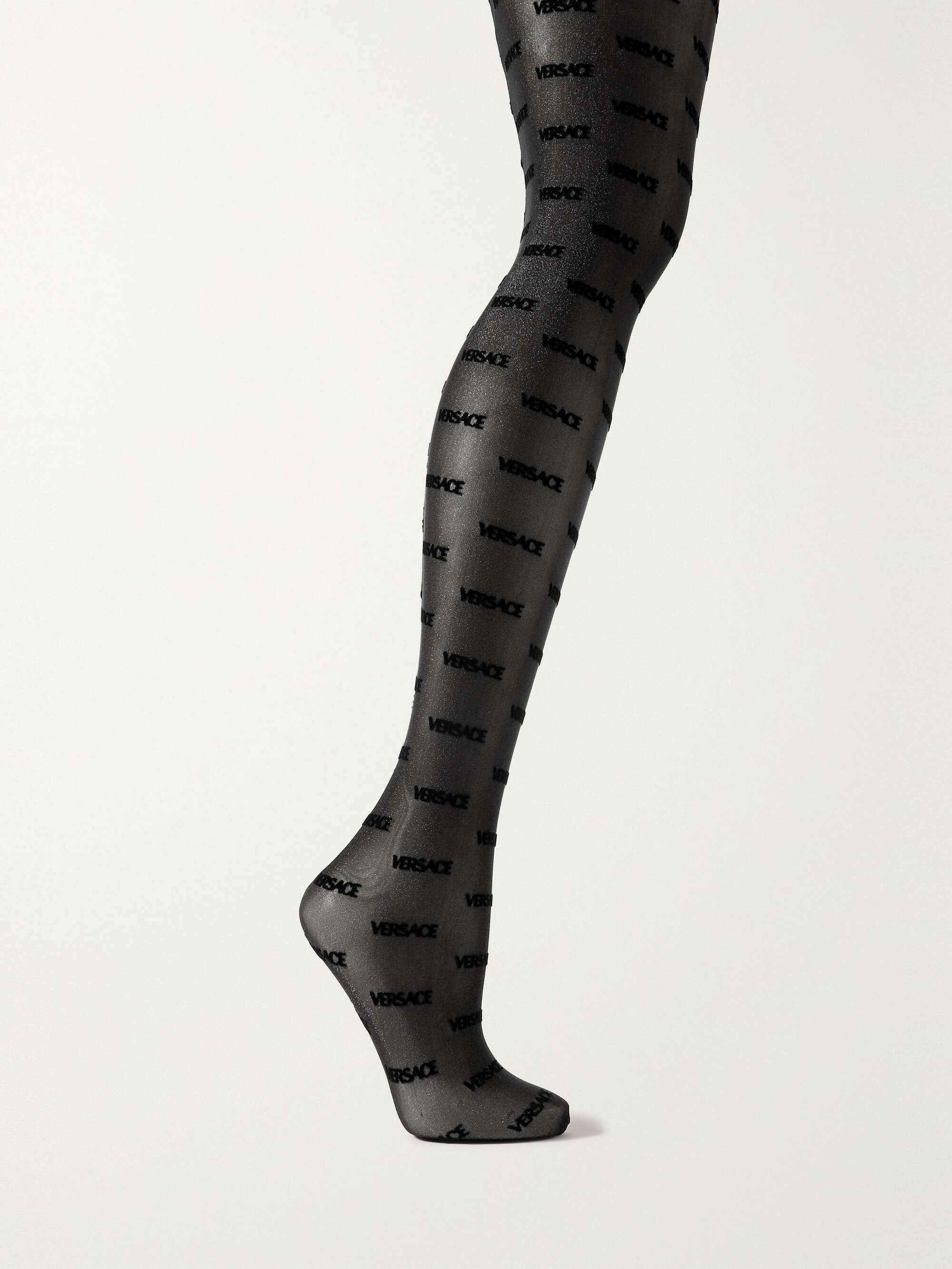 VERSACE Galaxy flocked tights