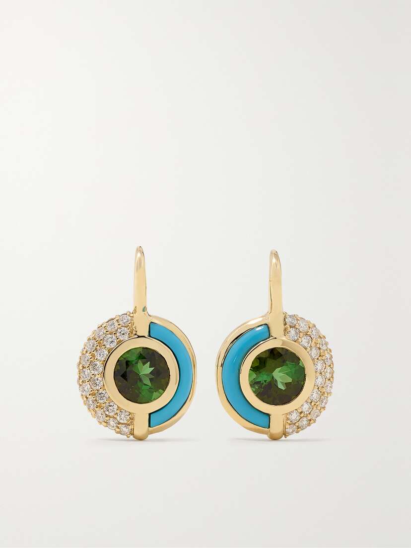 Mason and Books Sugar And Spice 14-karat Gold Multi-stone Earrings