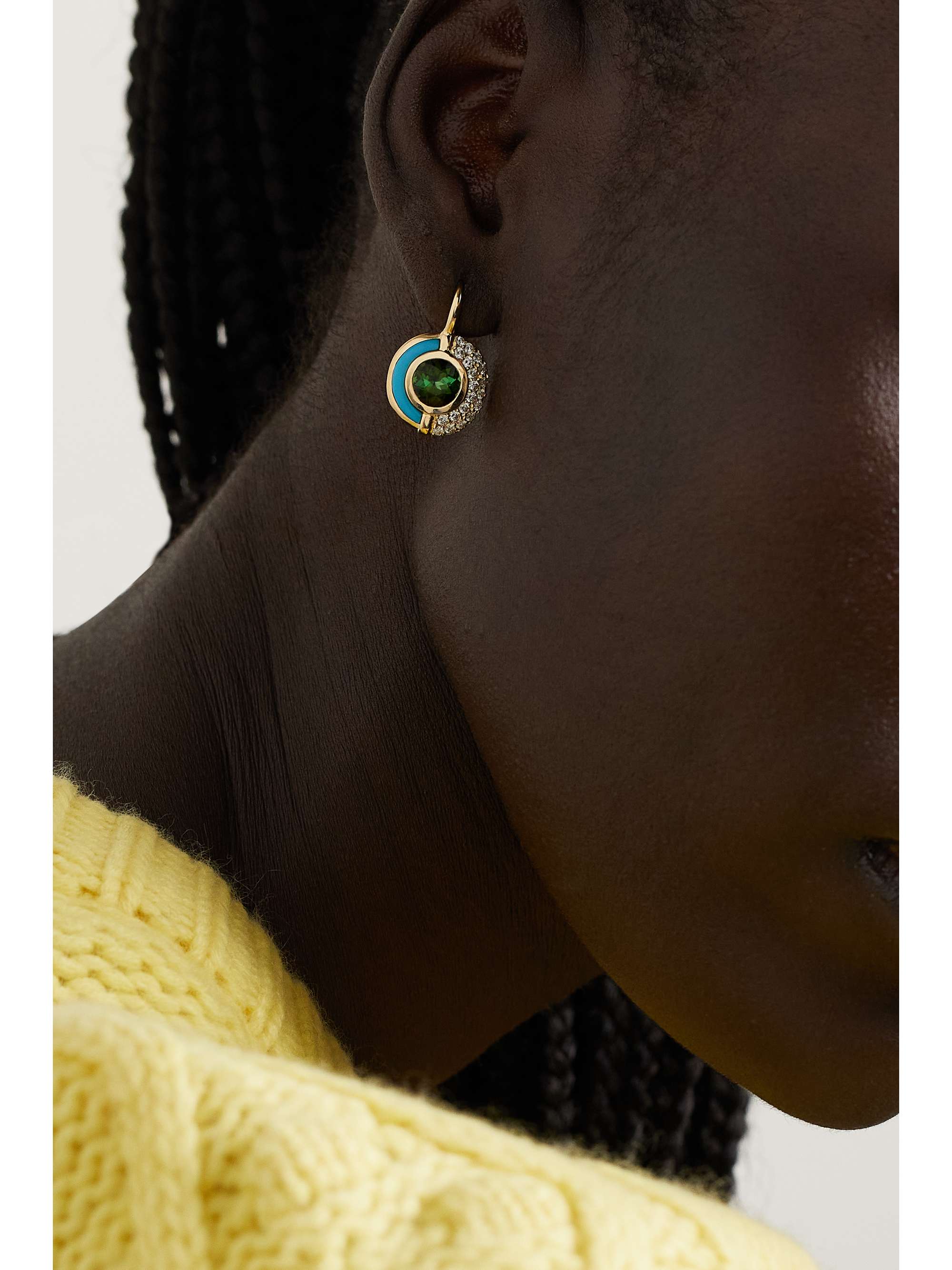 MASON AND BOOKS Sugar and Spice 14-karat gold multi-stone earrings