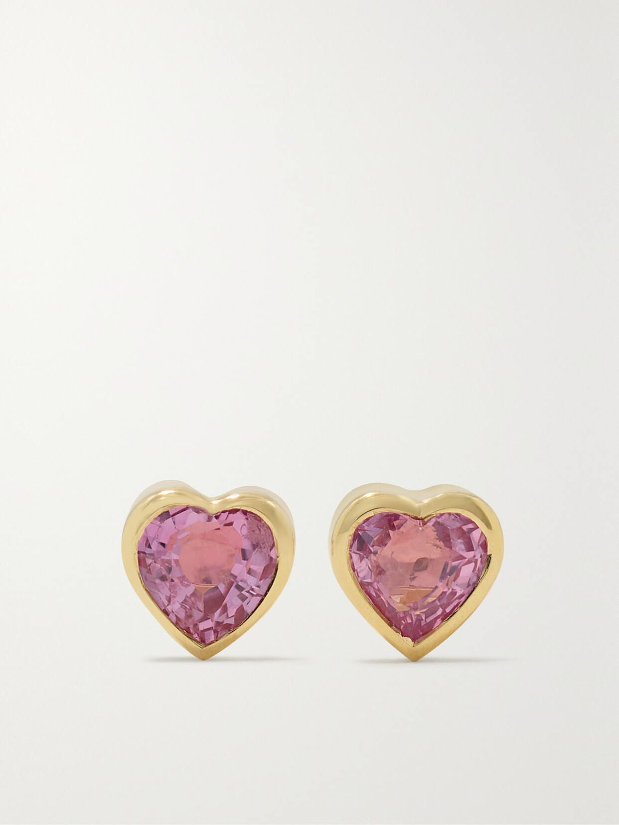 Emily P Wheeler + Net Sustain Dress Up Baby 18-karat Recycled Gold Sapphire Earrings In Pink