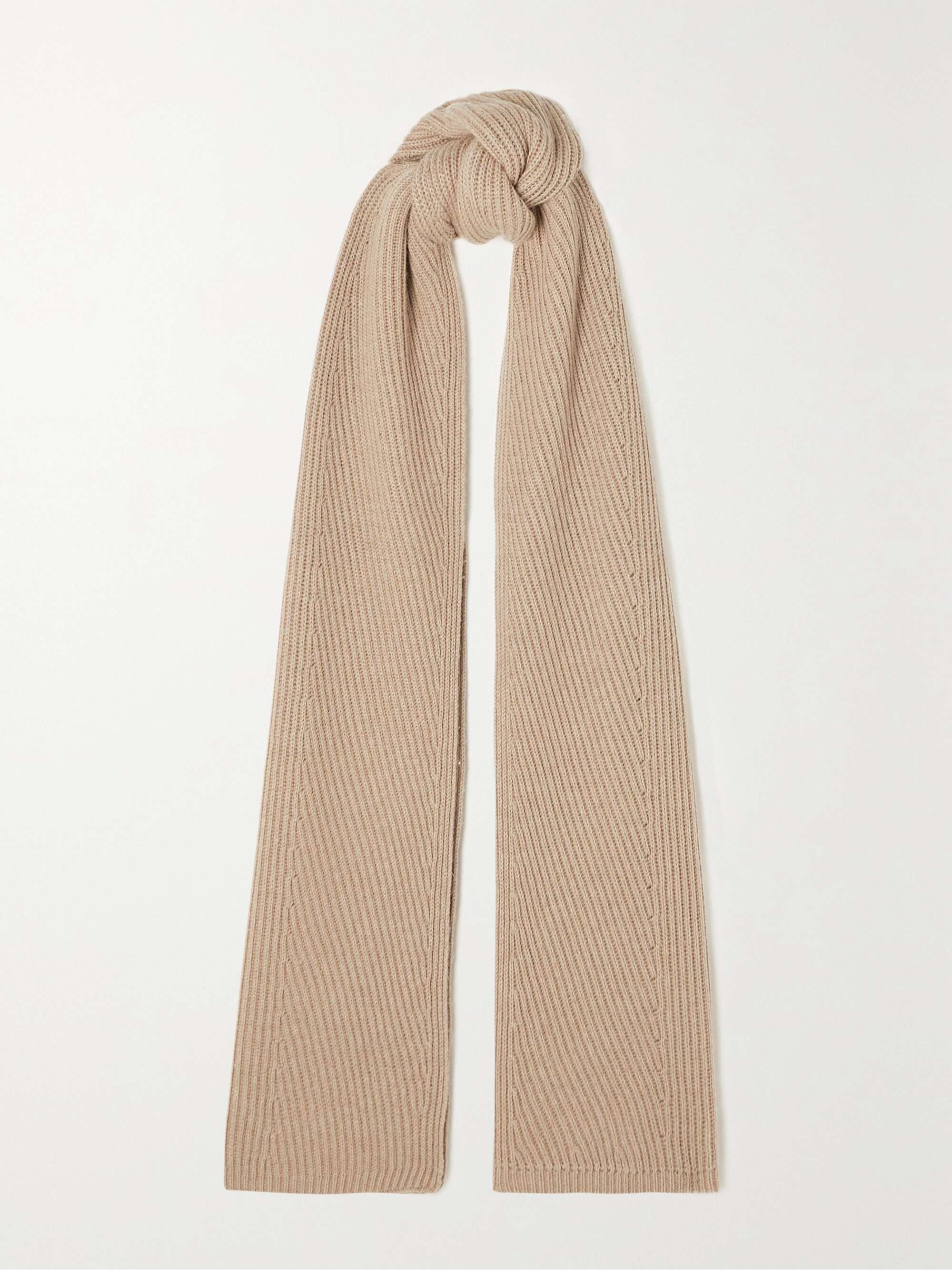 Beige whool scarf