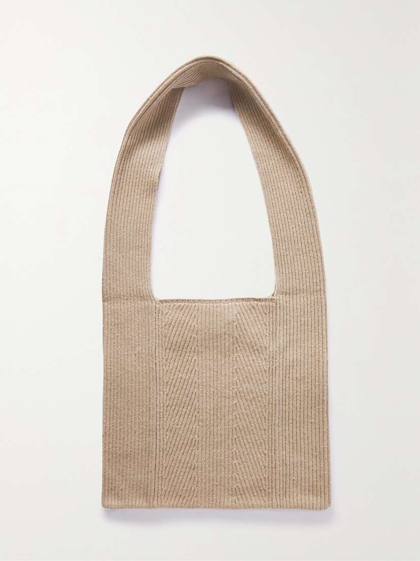 Joseph Bag-luxe Crocheted Cotton, Wool And Cashmere-blend Tote
