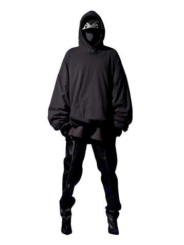 yeezy gap balenciaga logo hoodie