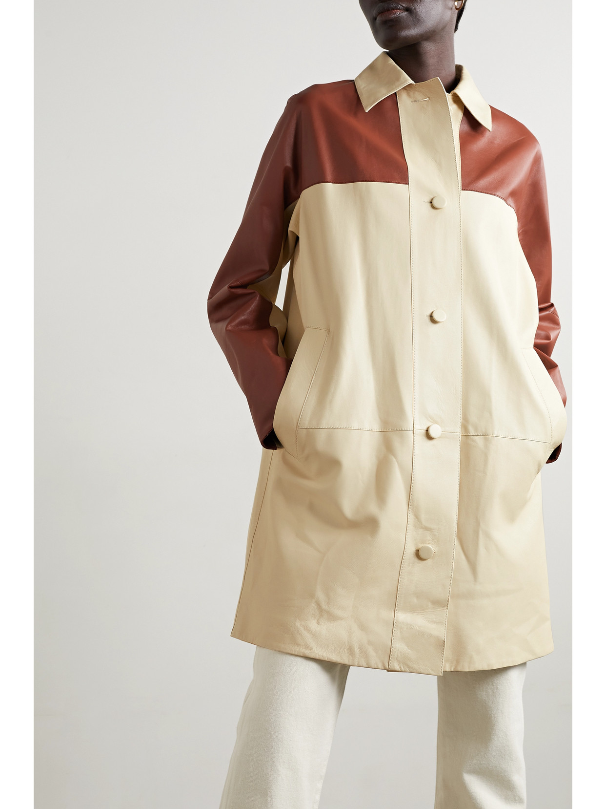 Oversized Two-Tone Jacket