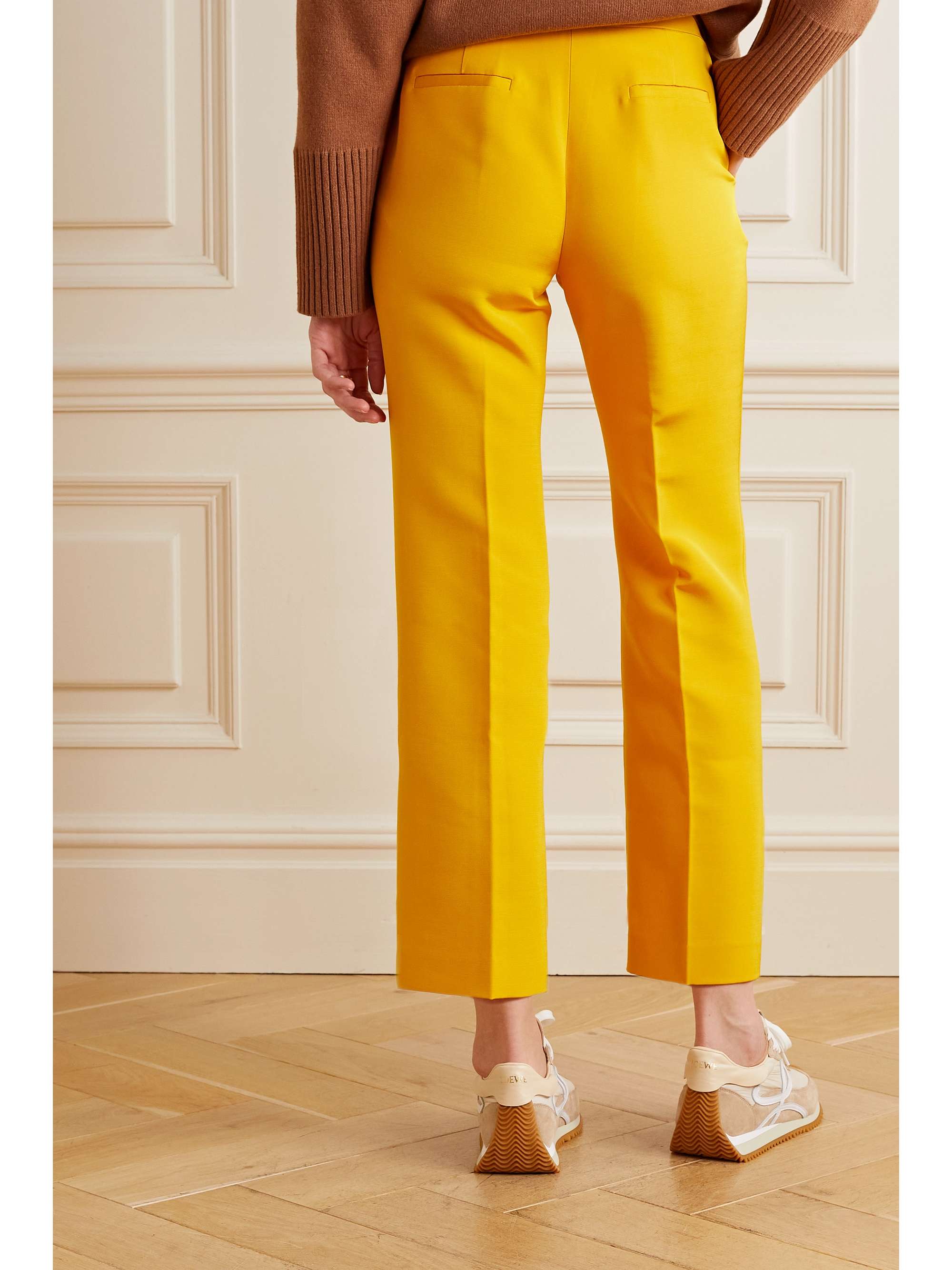 LAFAYETTE 148 Gates 羊毛真丝混纺直筒裤