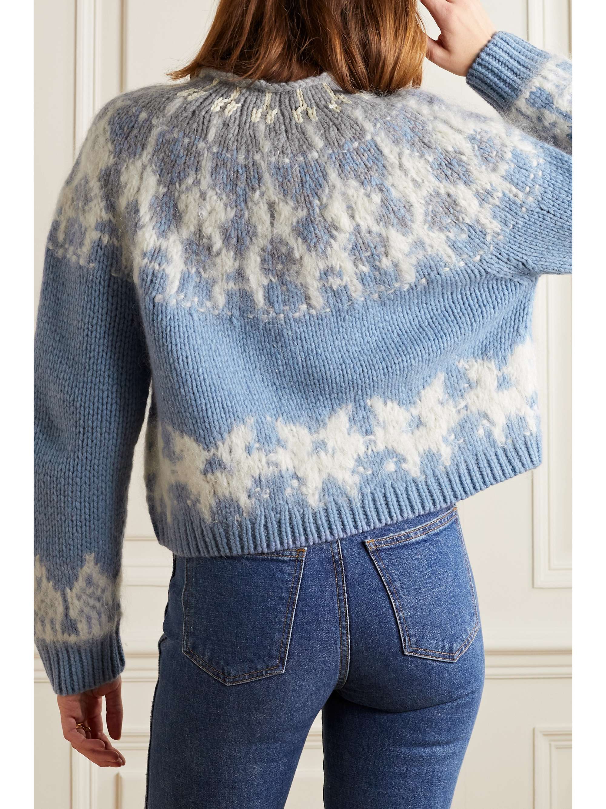 LAFAYETTE 148 Fair Isle recycled cashmere-blend sweater
