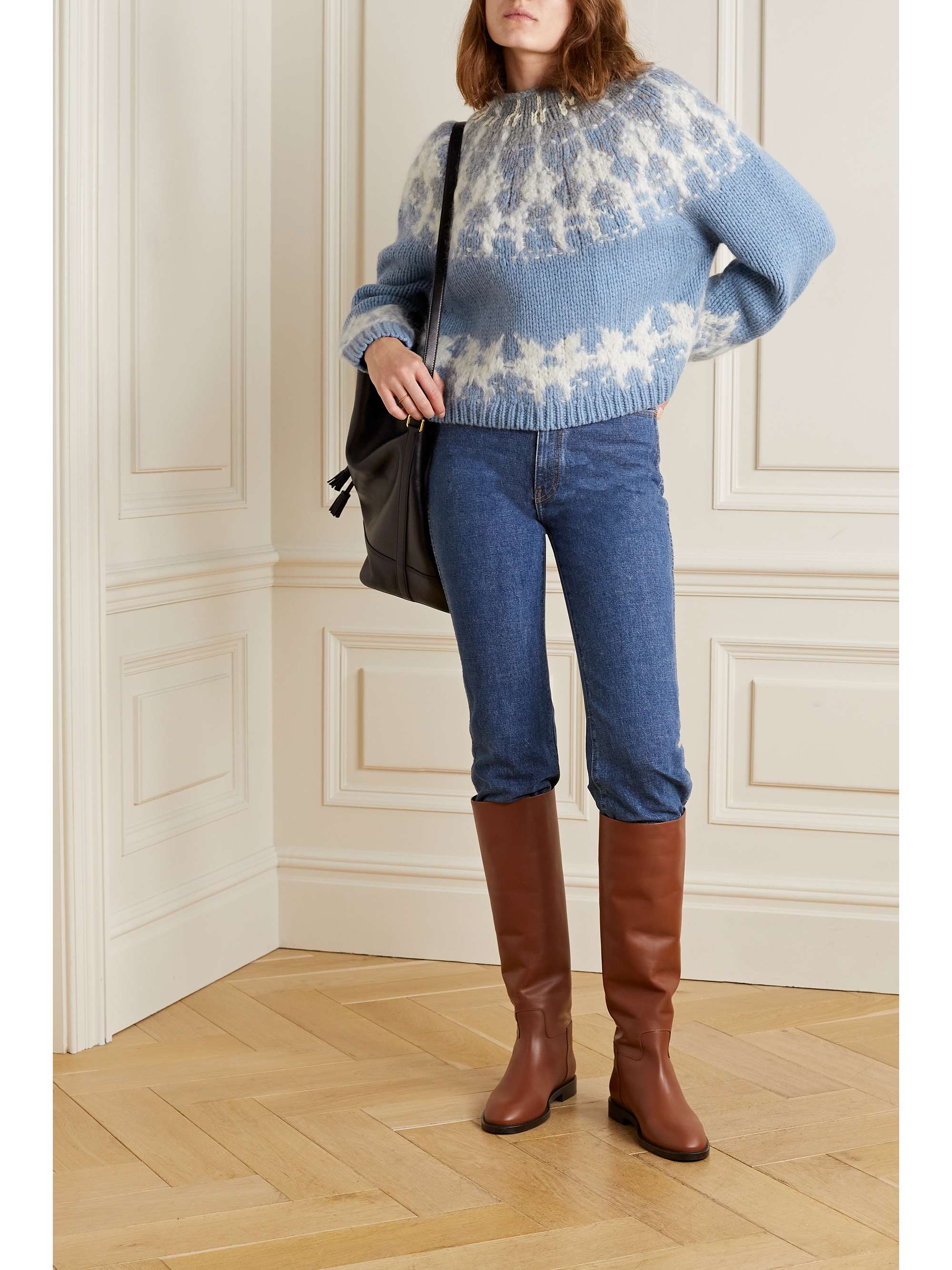 LAFAYETTE 148 Fair Isle recycled cashmere-blend sweater
