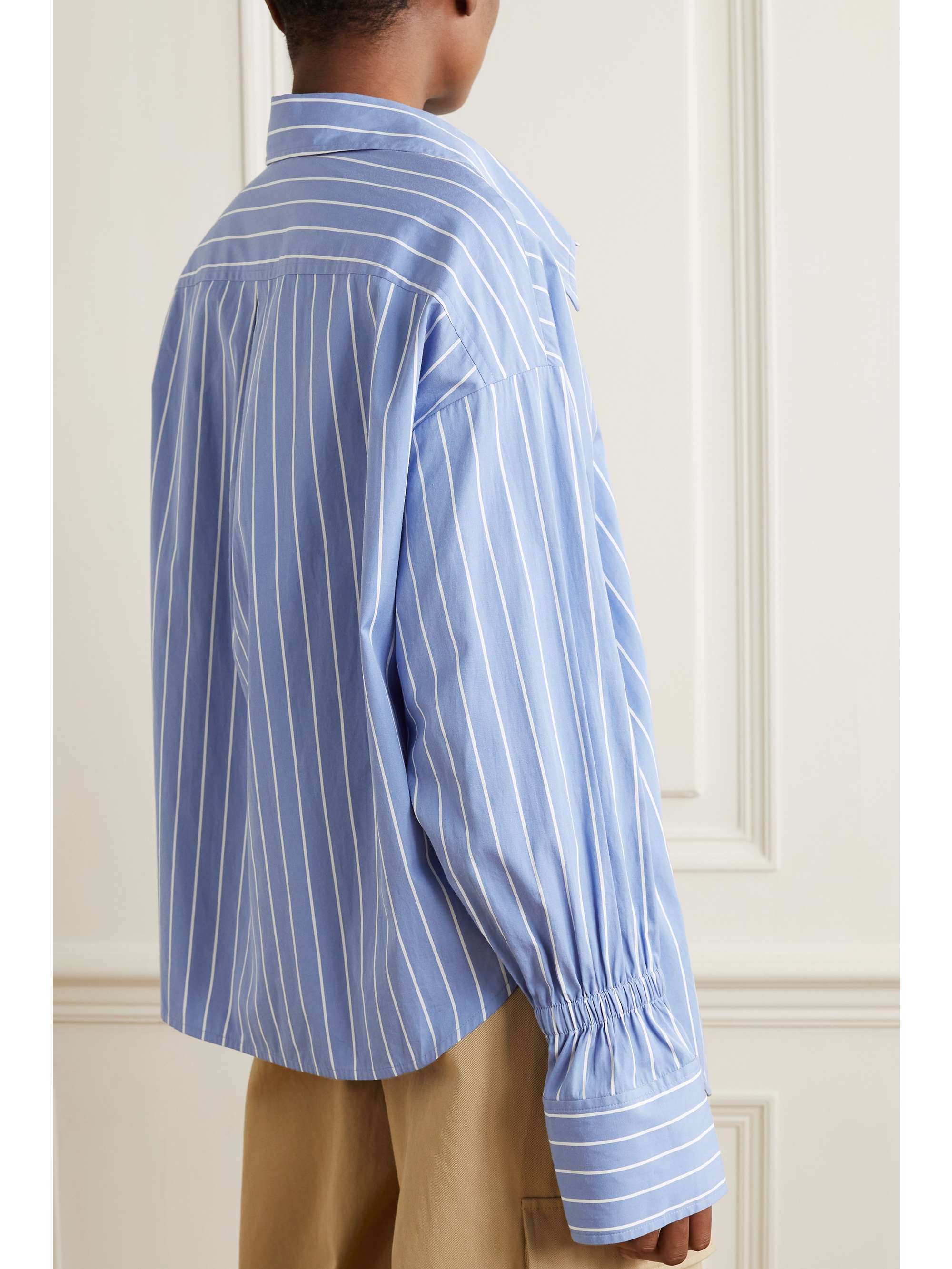 A.L.C. Monica oversized striped cotton-poplin shirt
