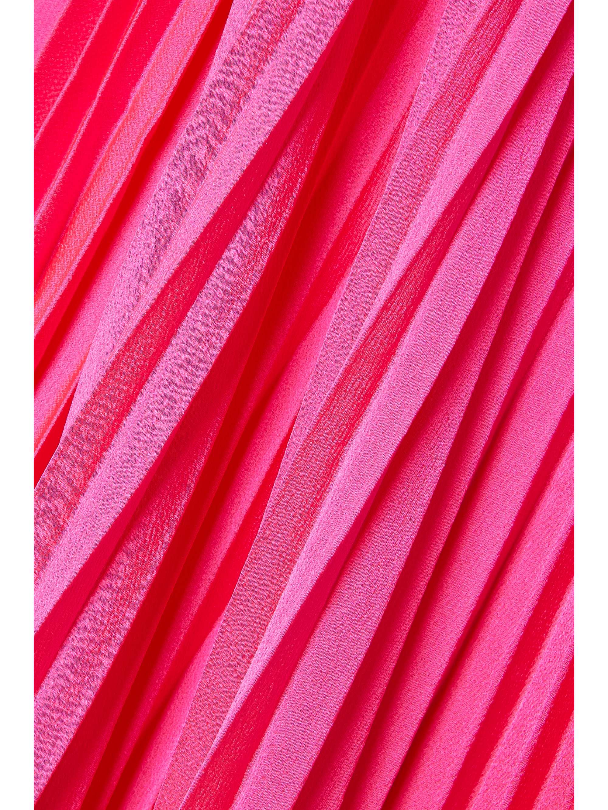 A.L.C. Aries cutout pleated satin maxi dress