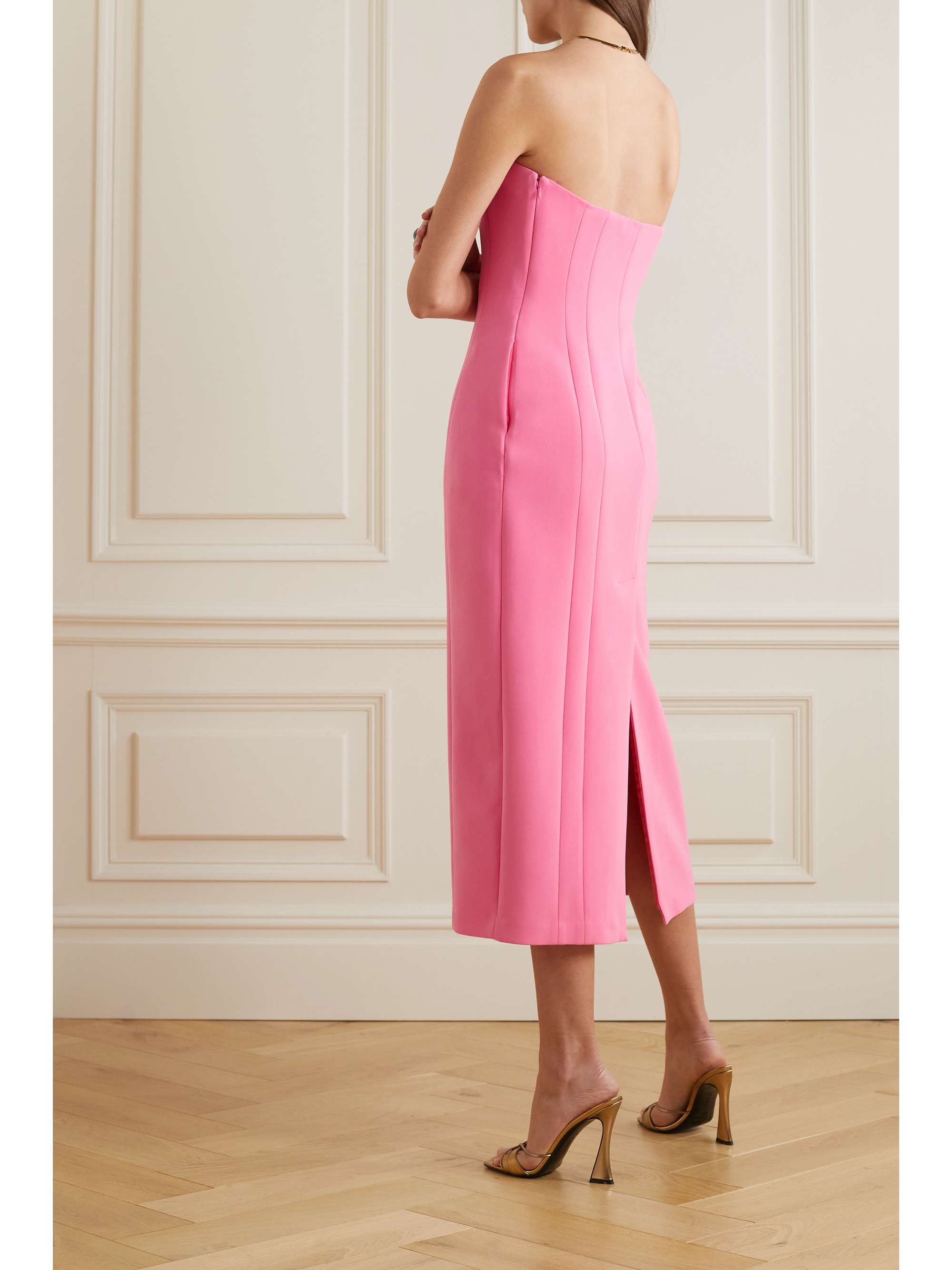 A.L.C. Elizabeth strapless cady midi dress