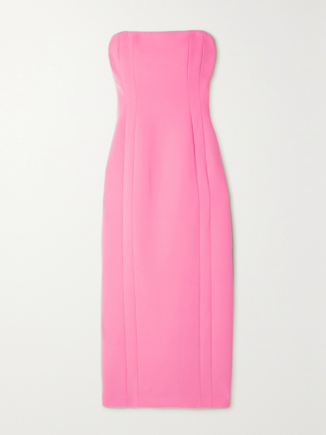 A.L.C ELIZABETH STRAPLESS CADY MIDI DRESS