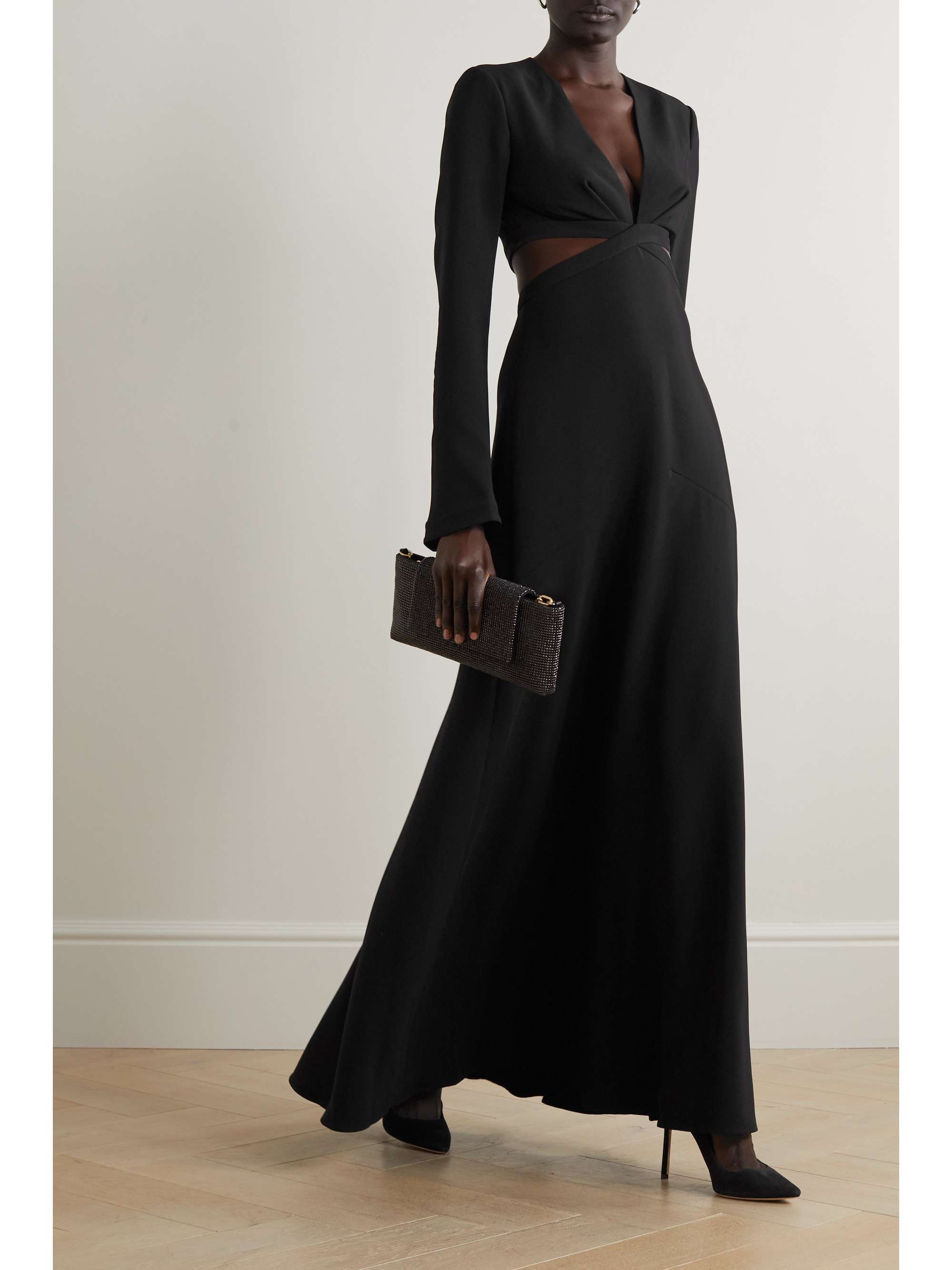 A.L.C. Issa cutout cady maxi dress