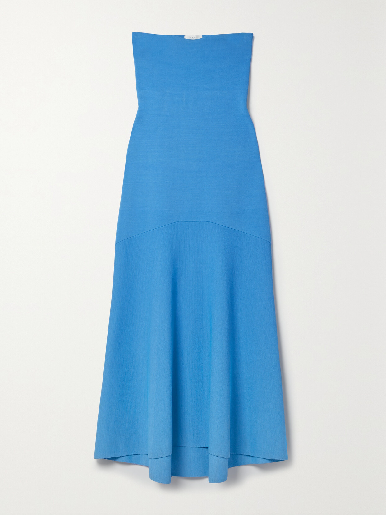 A.L.C. - Dean Strapless Stretch-ponte Midi Dress - Blue