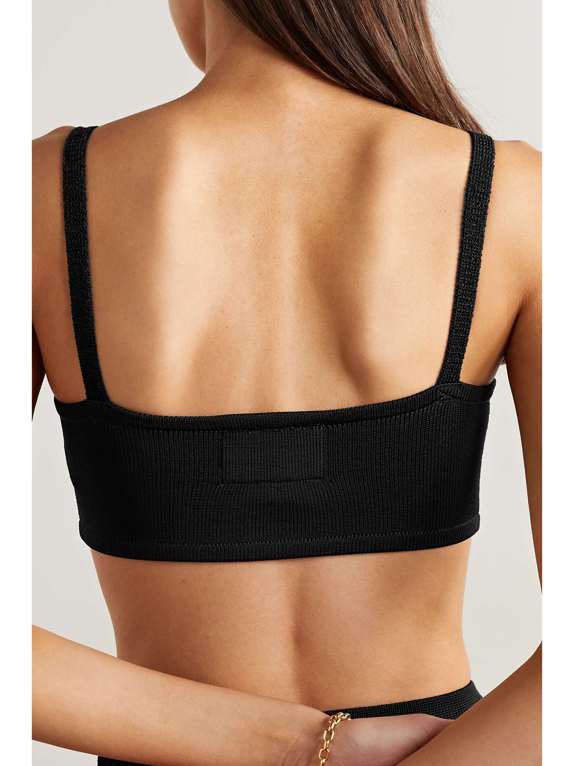 CALLE DEL MAR Stretch-knit bra top