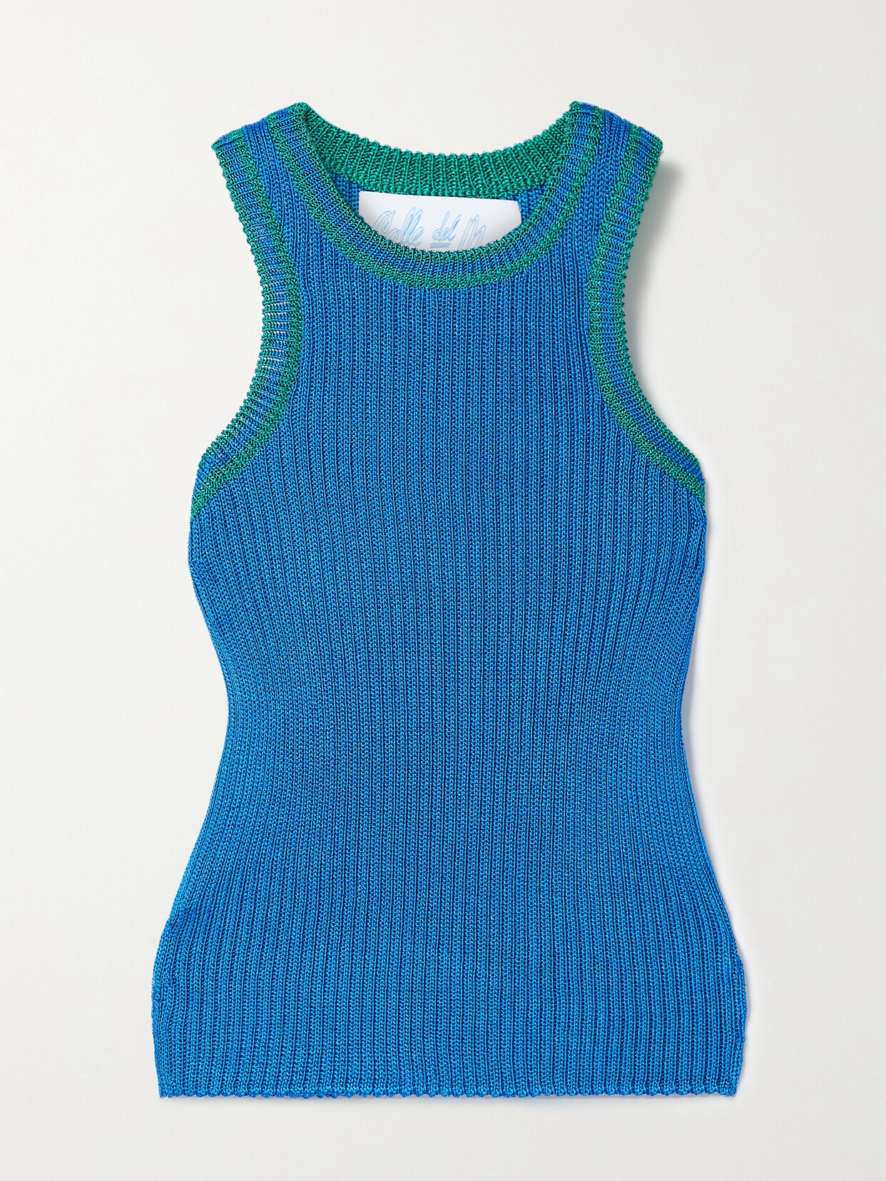 Calle Del Mar - Ribbed-knit Tank - Blue