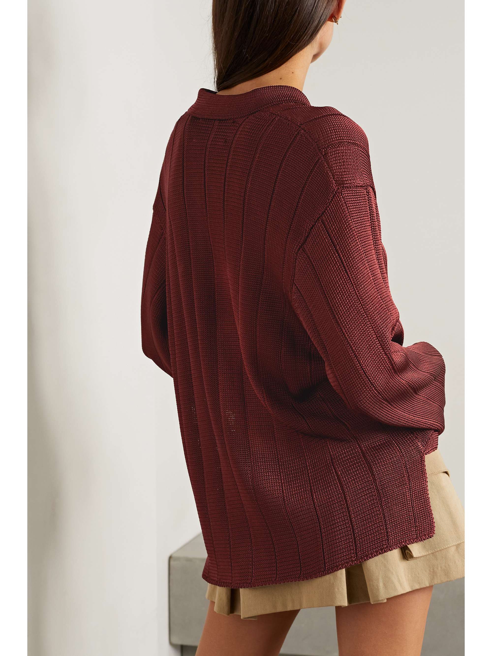 CALLE DEL MAR Ribbed-knit shirt