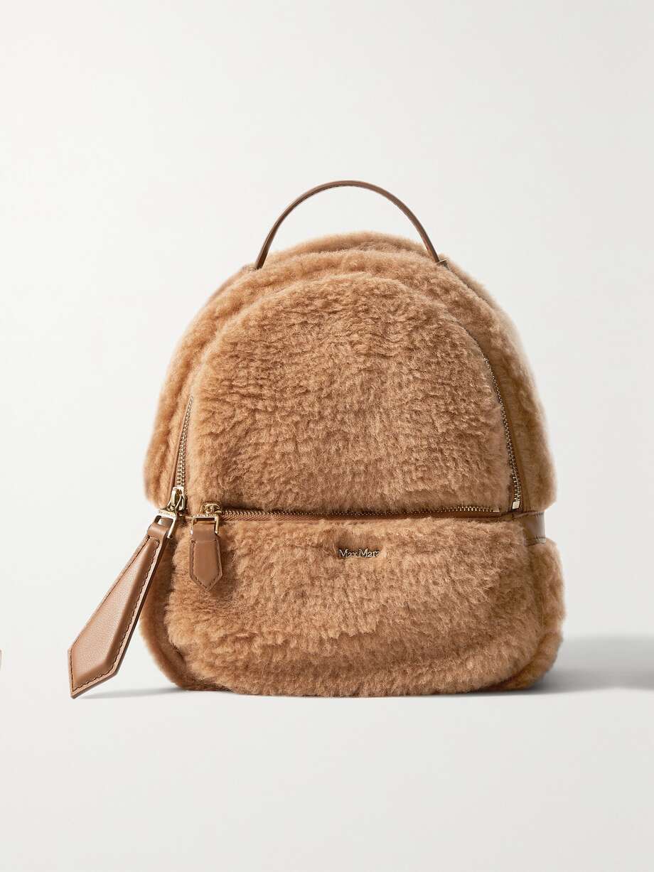 Shearling Backpack Camel