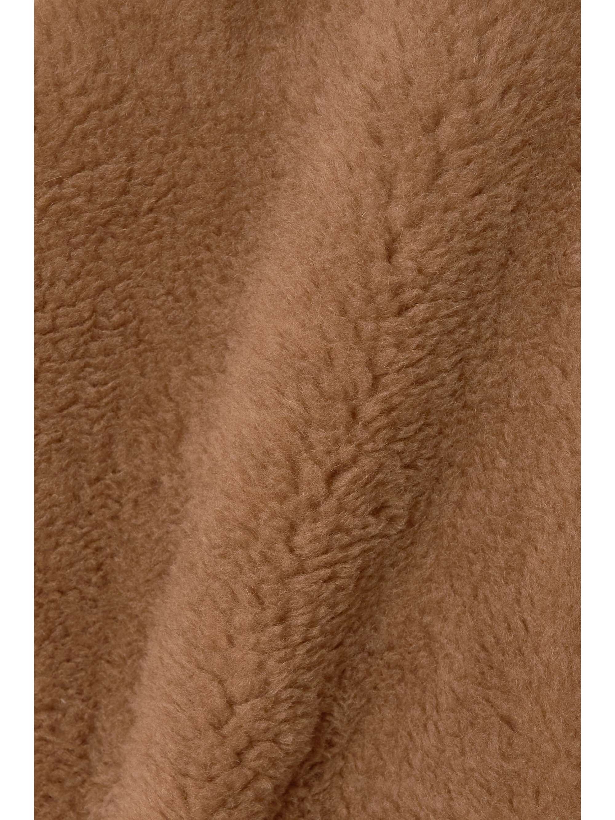 MAX MARA Camel hair and silk-blend scarf