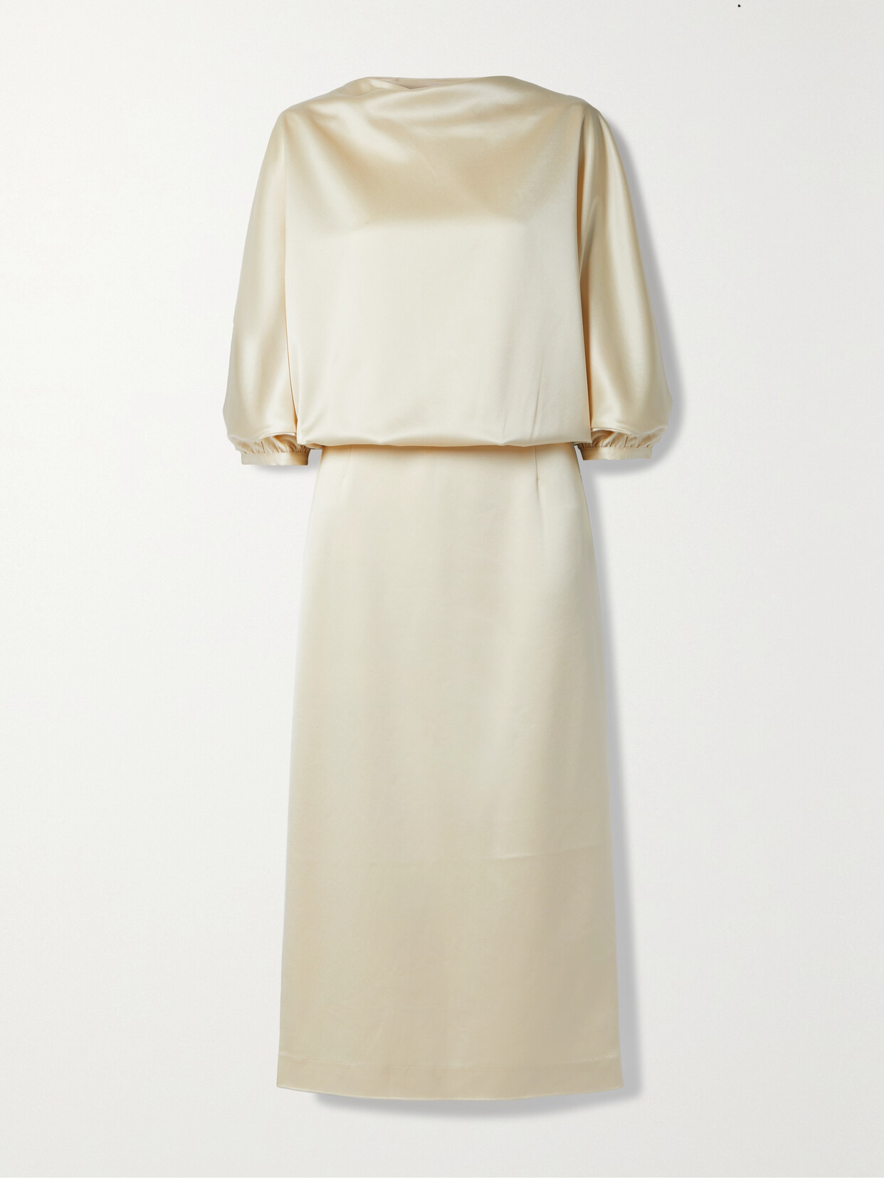 TOTEME Draped Satin Midi Dress -  - DK34