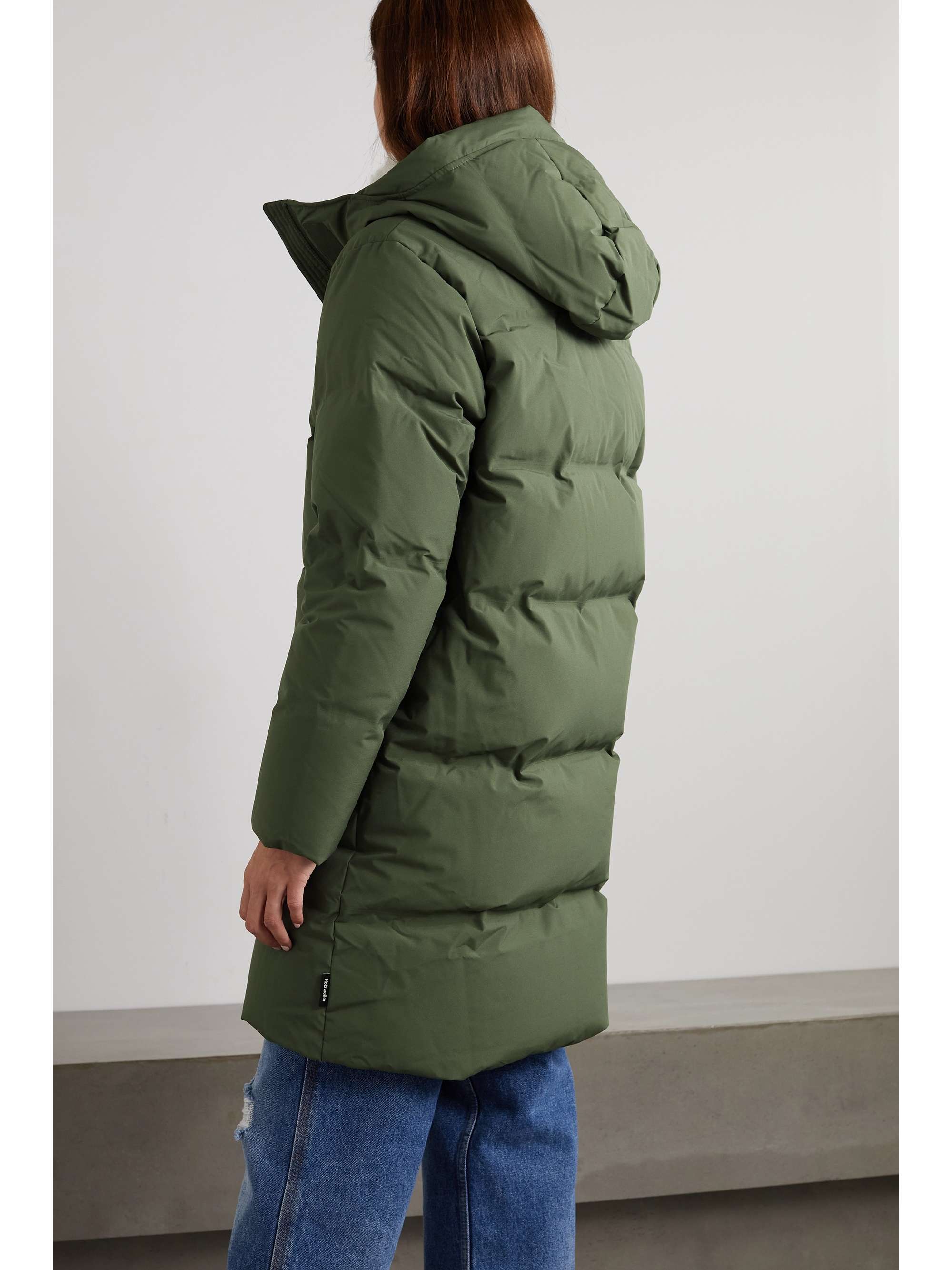 HOLZWEILER + NET SUSTAIN Leon hooded quilted shell down jacket