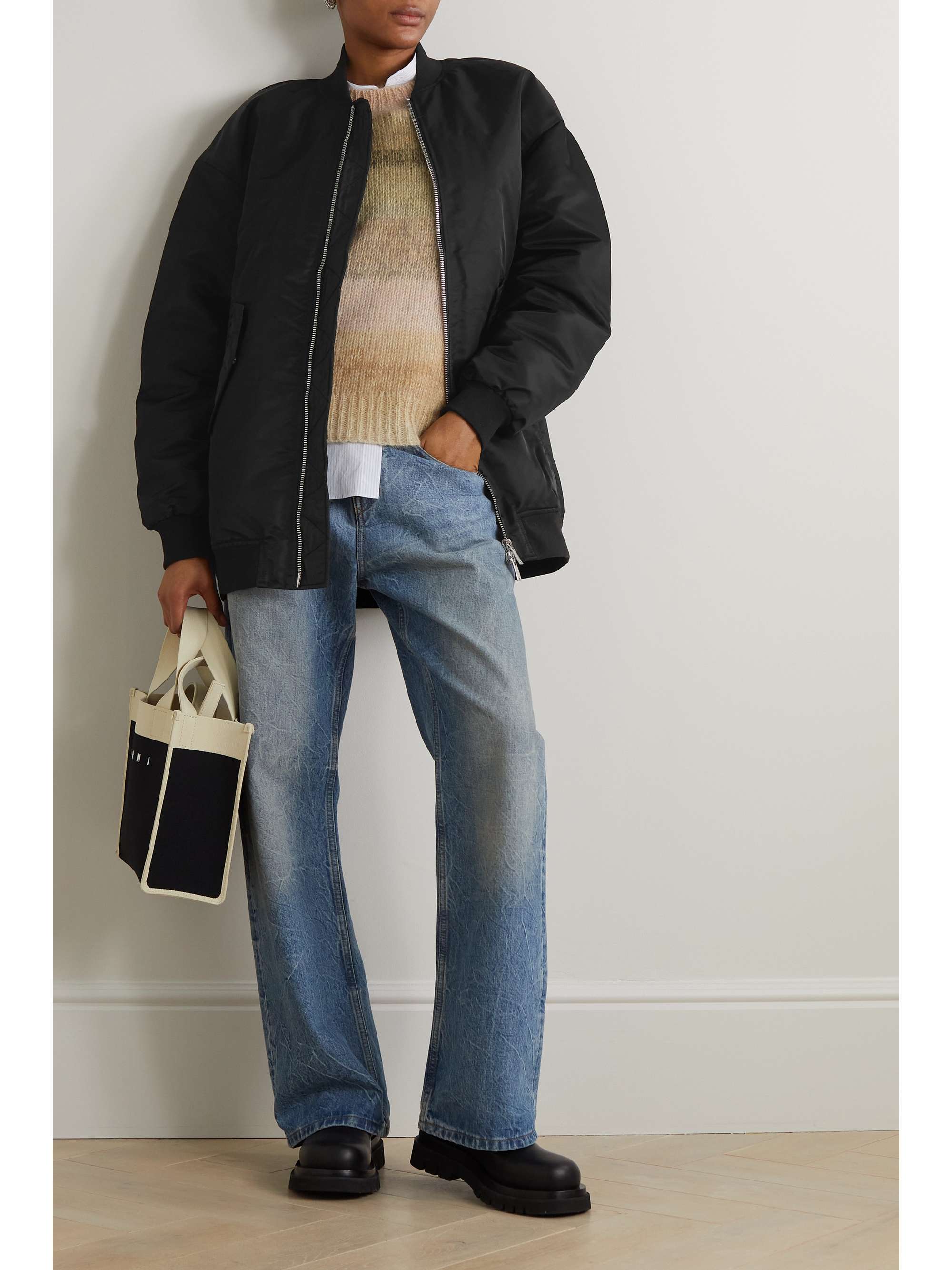 HOLZWEILER + Emili Sindlev & Mads Emil Grove Møller oversized padded shell down bomber jacket