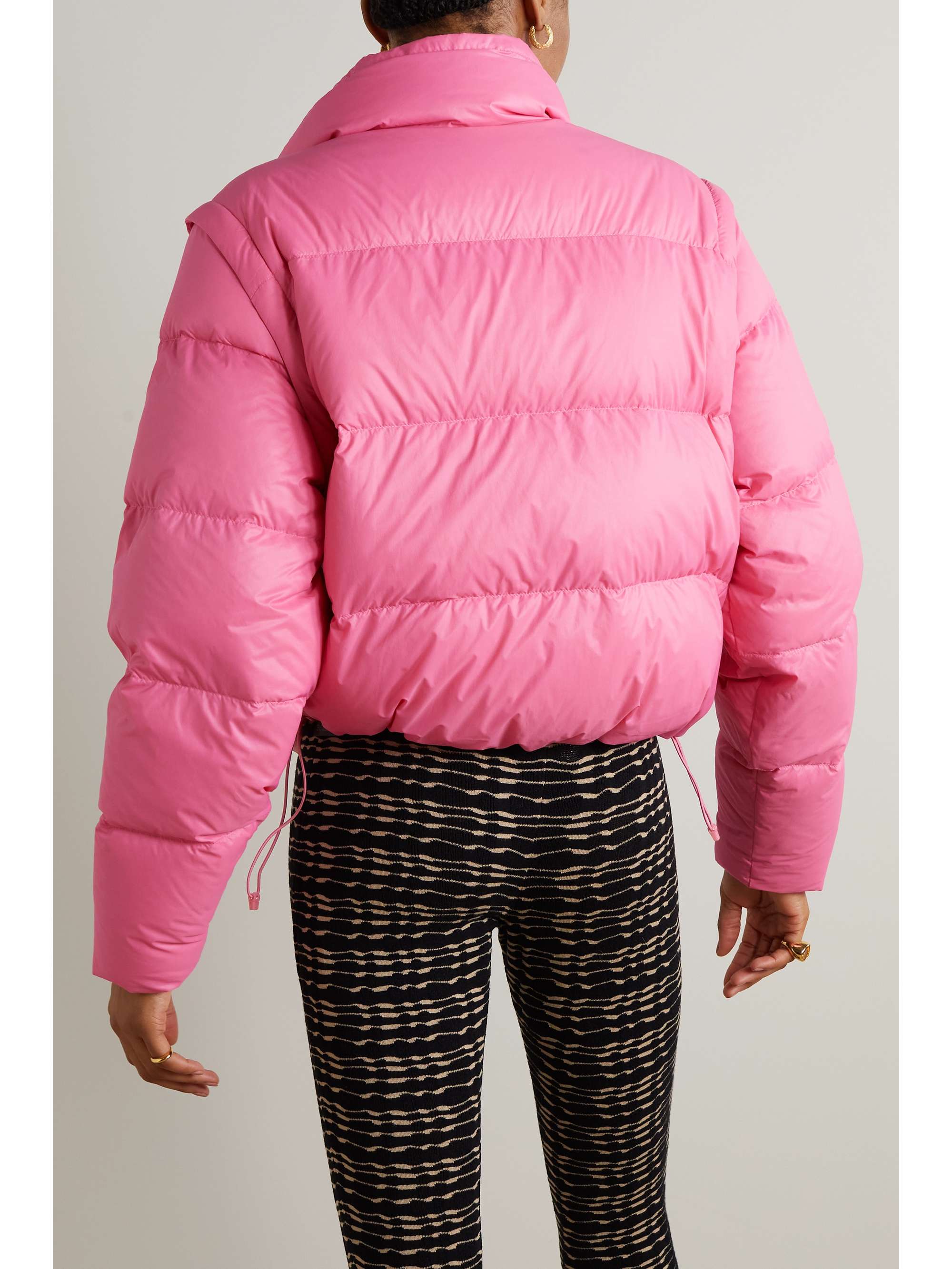 HOLZWEILER + Emili Sindlev & Mads Emil Grove Møller convertible quilted shell down jacket