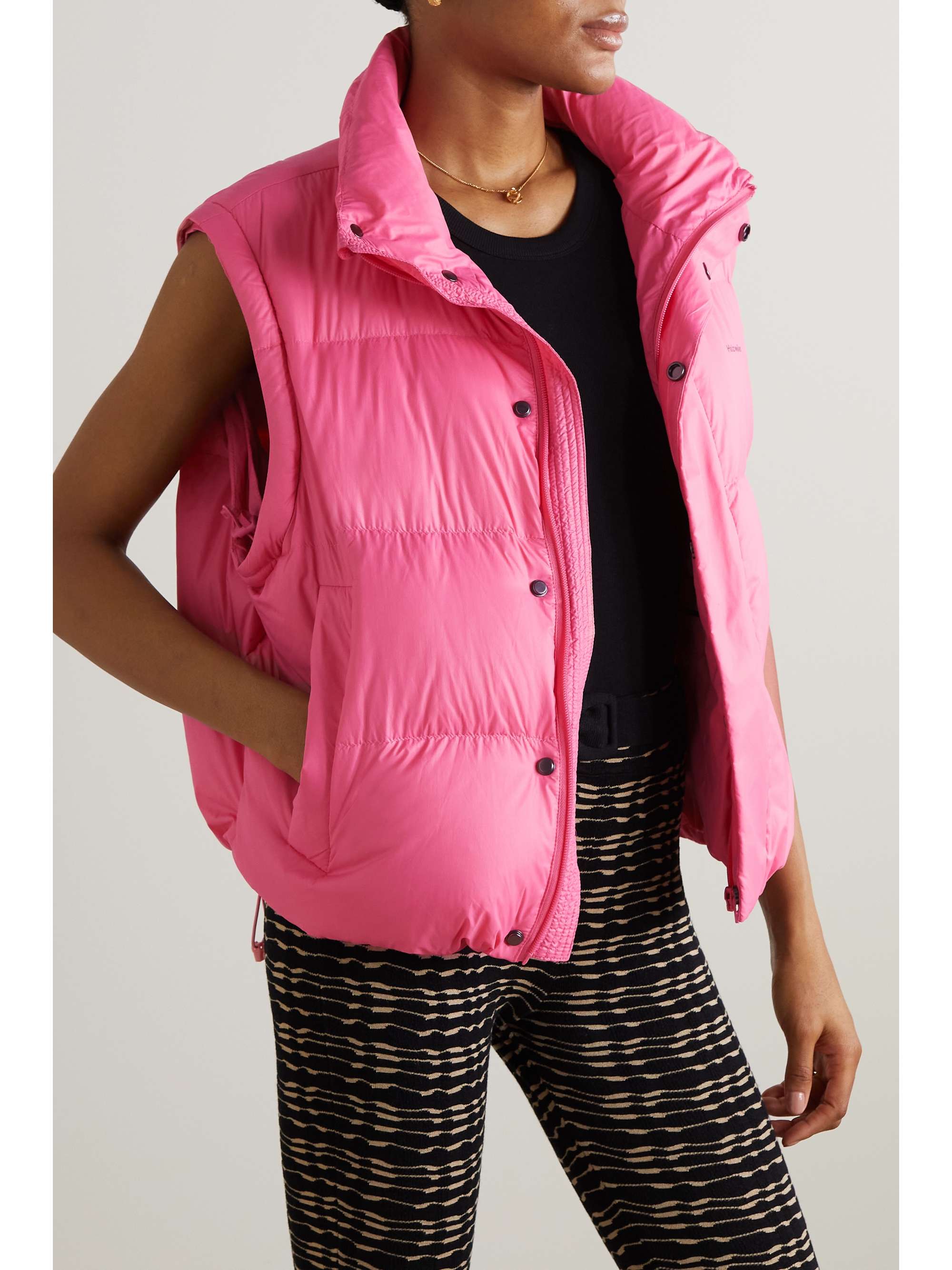 HOLZWEILER + Emili Sindlev & Mads Emil Grove Møller convertible quilted shell down jacket