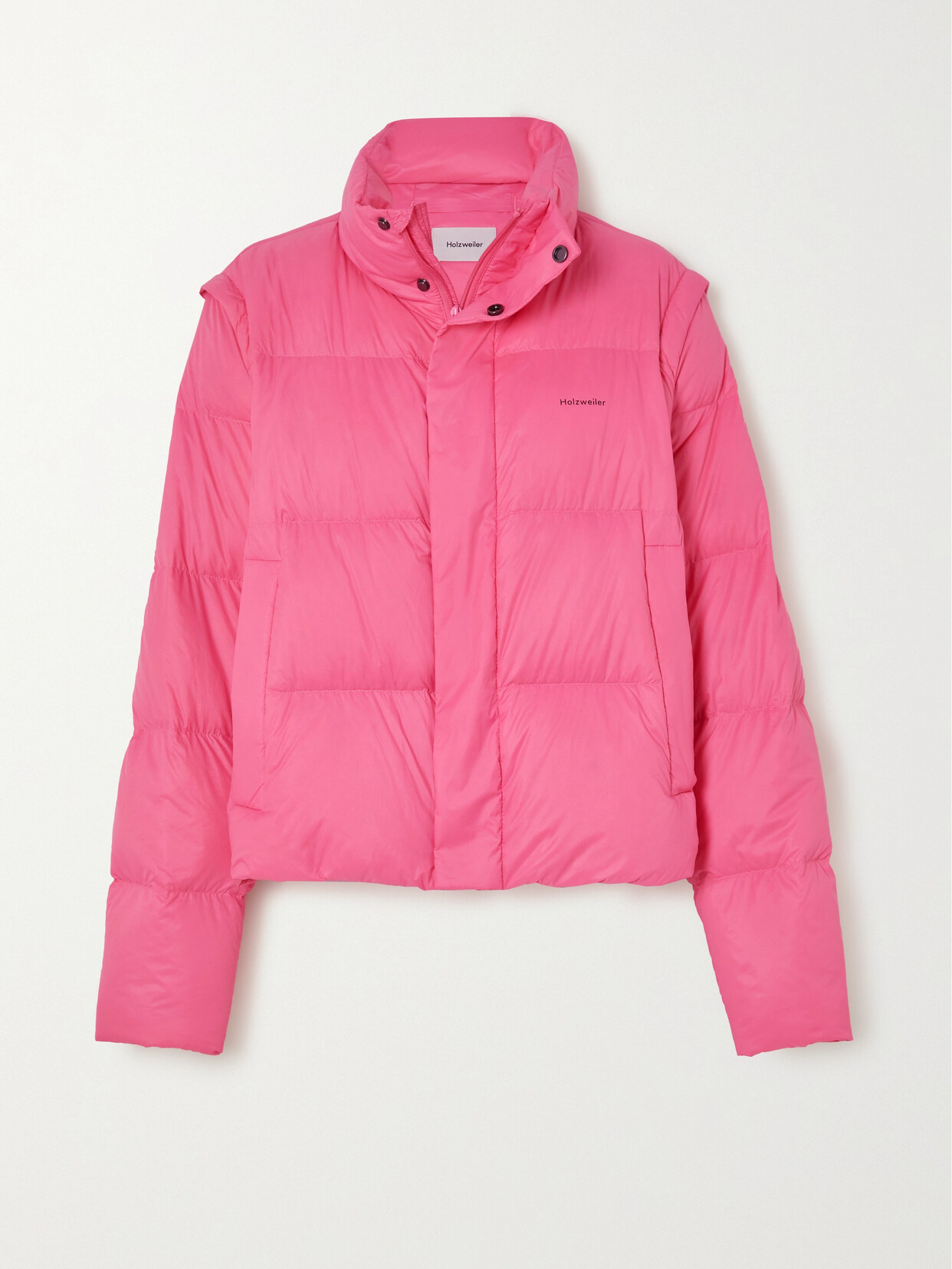 Holzweiler - + Emili Sindlev & Mads Emil Grove Møller Convertible Quilted Shell Down Jacket - Pink