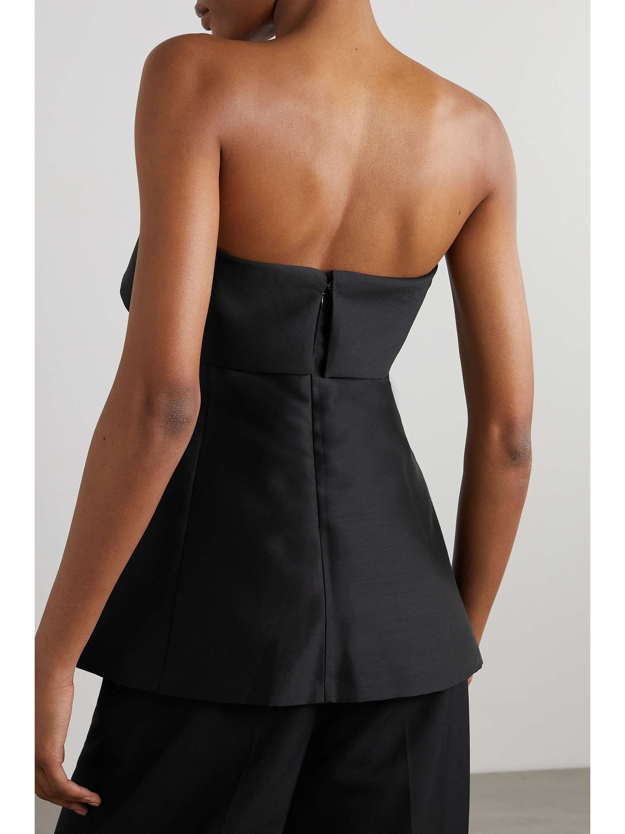 TOTEME Strapless sateen top