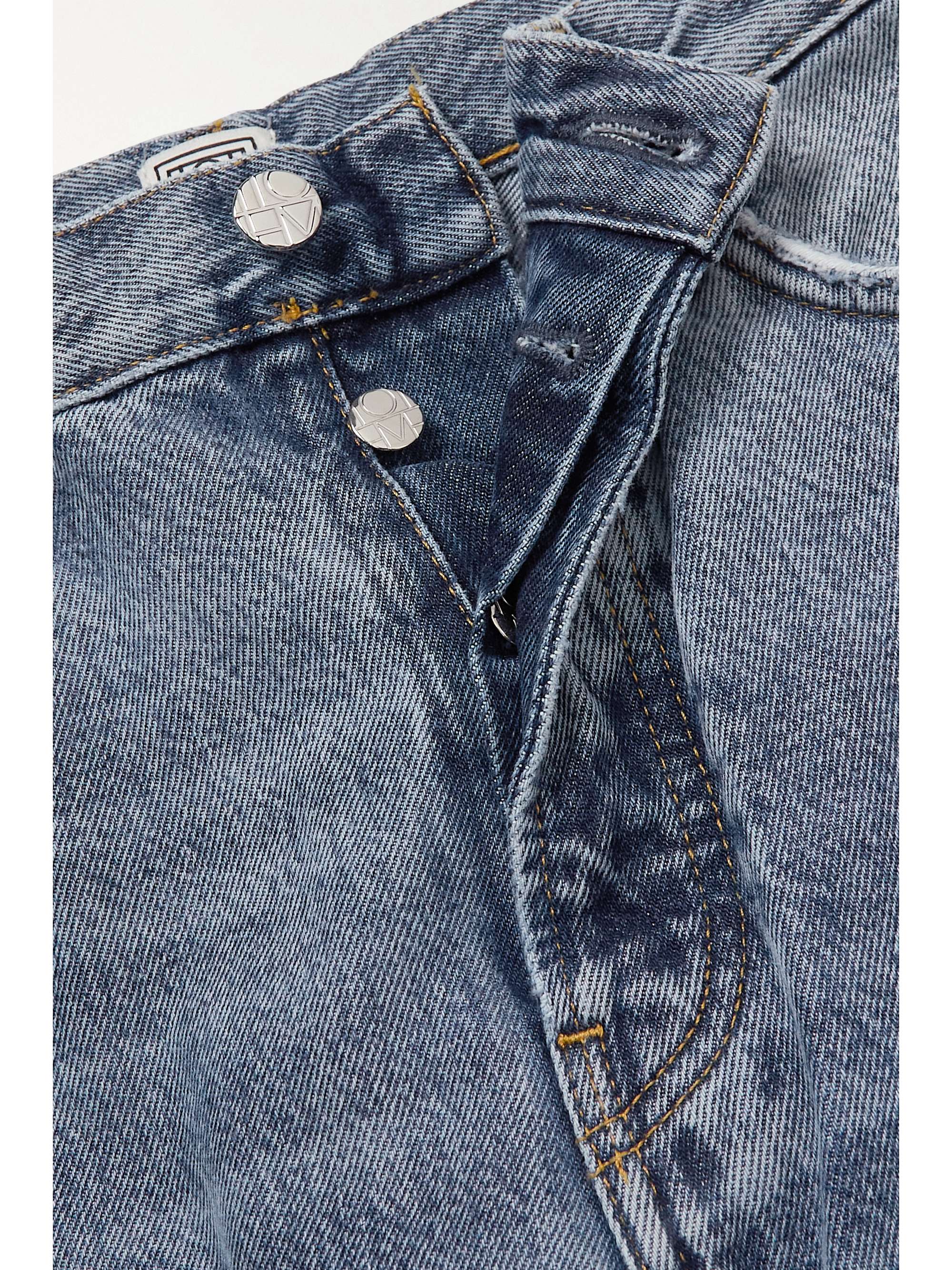 TOTEME Twisted Seam high-rise straight-leg jeans