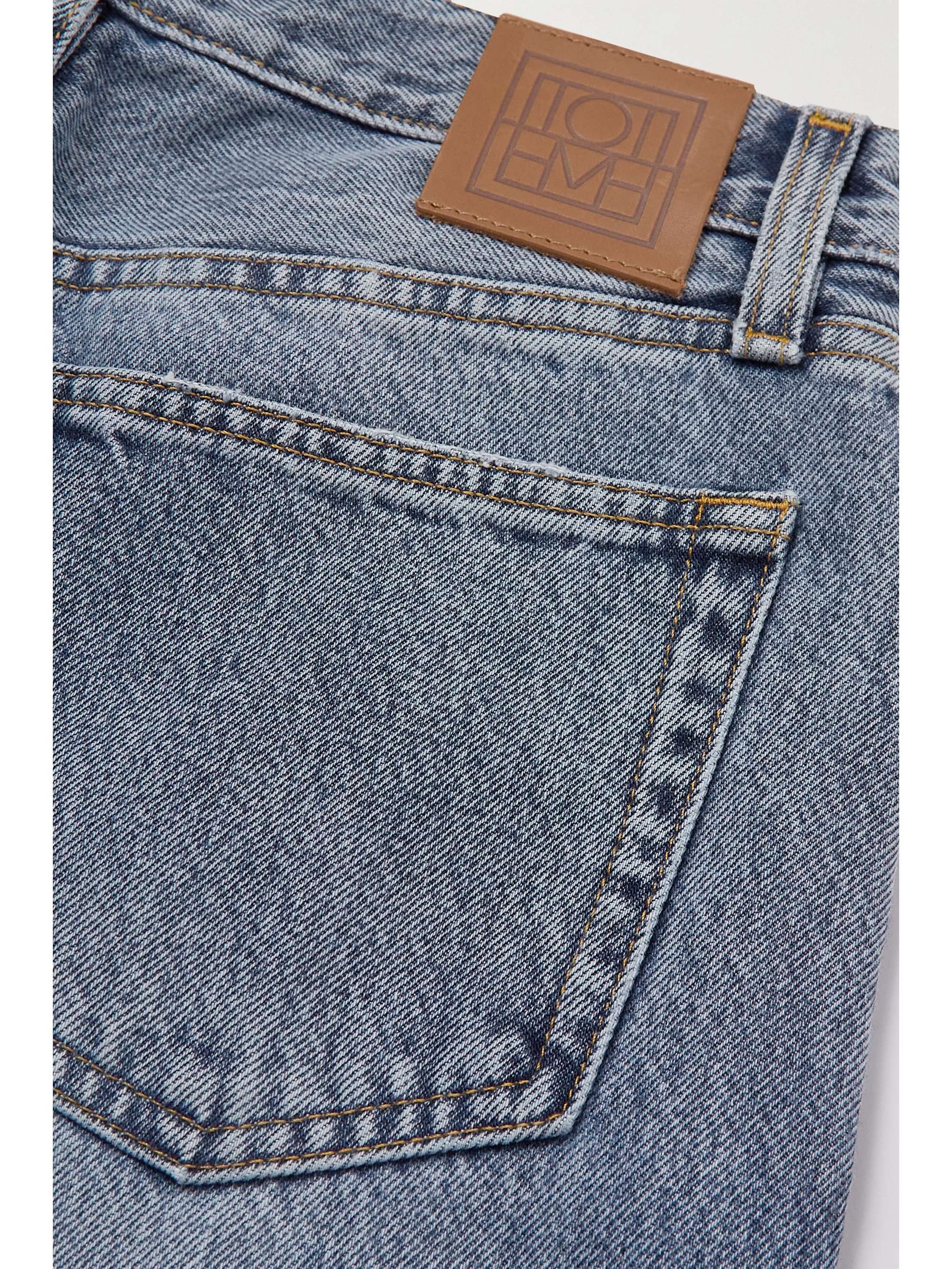 TOTEME Twisted Seam high-rise straight-leg jeans