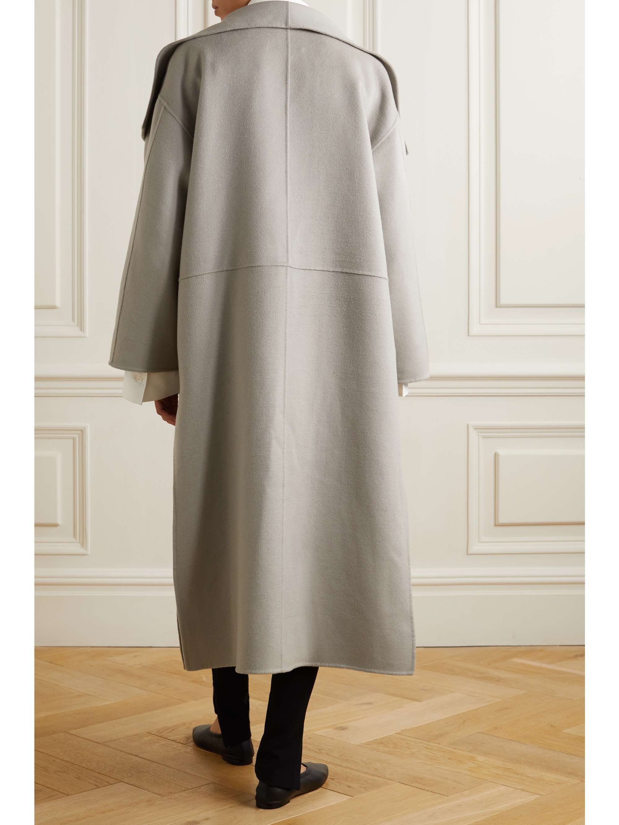 TOTEME Paneled wool and cashmere-blend coat