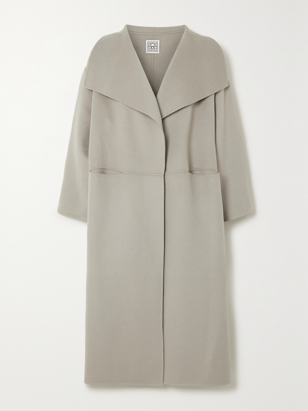 Totême Toteme Signature Cashmere Coat Female Greyfemale In Gray