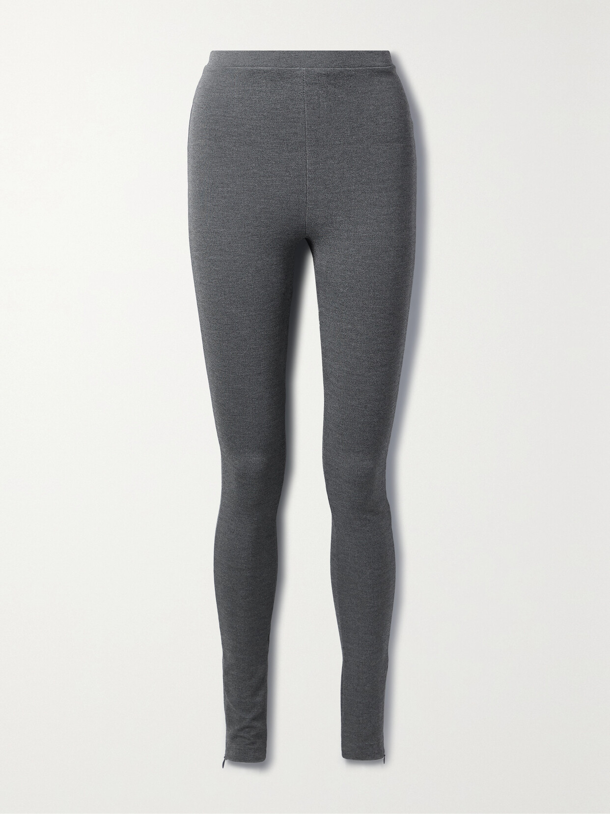 TOTEME - Mélange Stretch-jersey Leggings - Gray