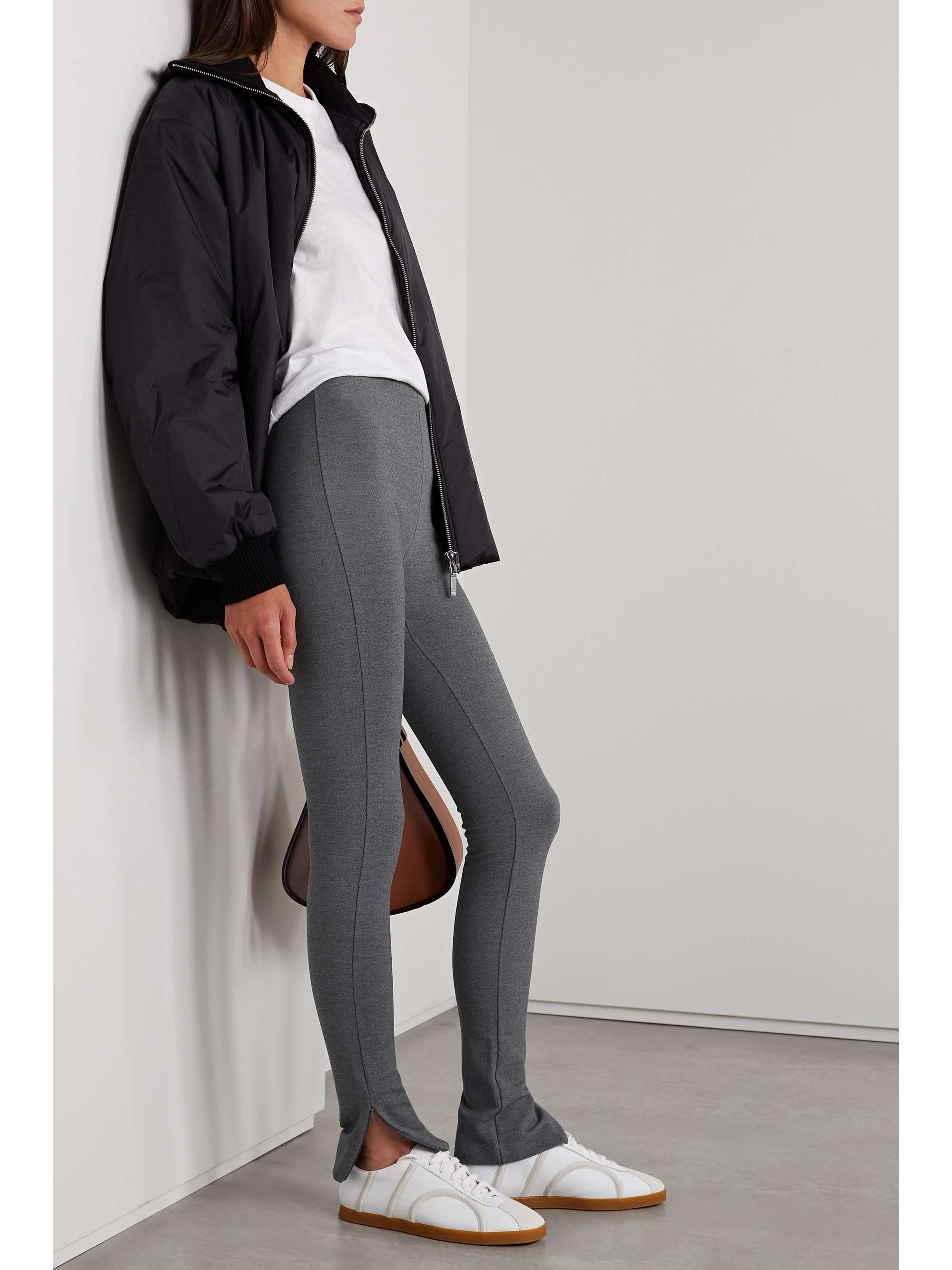 TOTEME Mélange stretchjersey leggings NETAPORTER