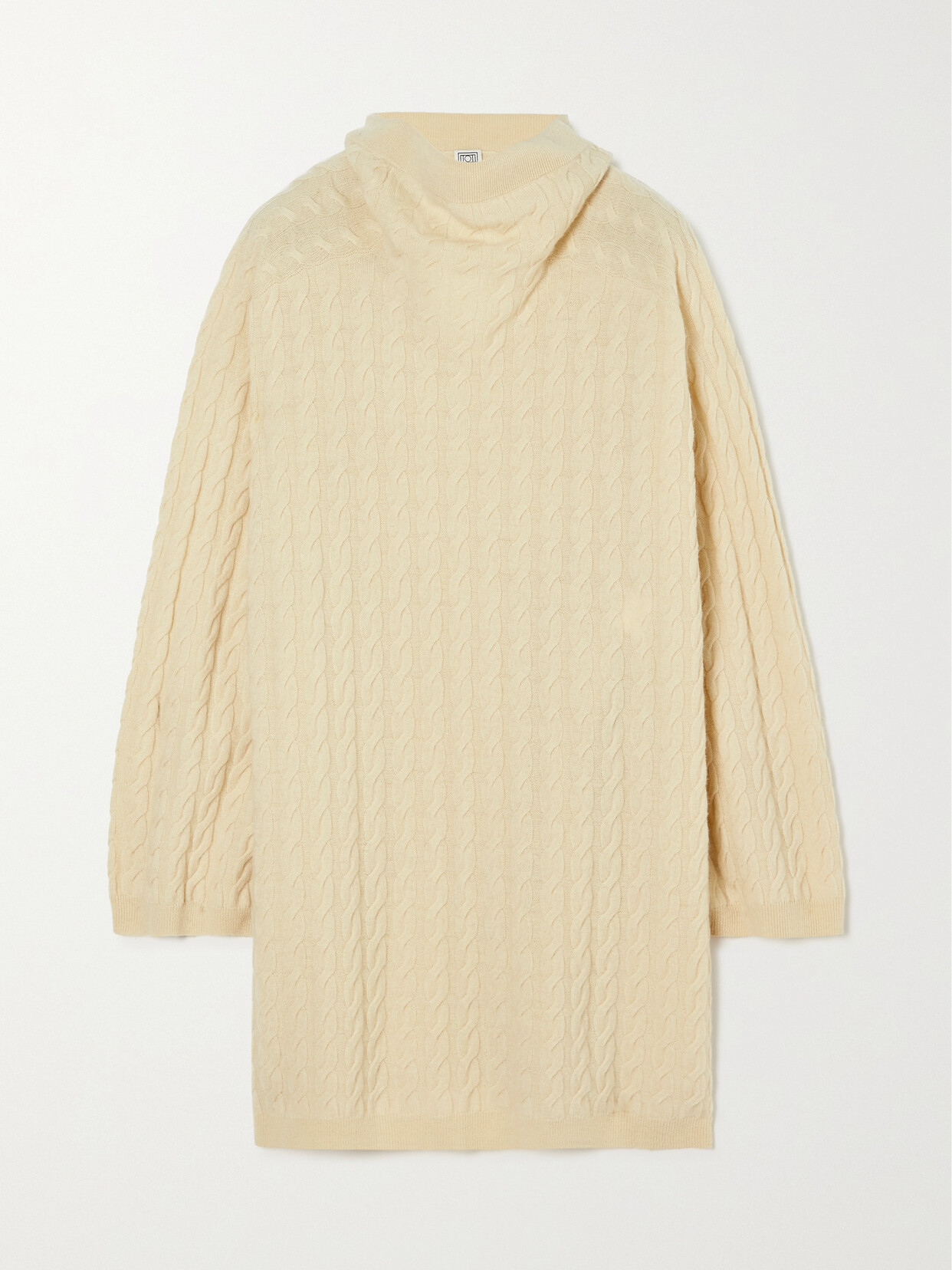 TOTEME - Cable-knit Wool And Cashmere-blend Turtleneck Sweater - Off-white