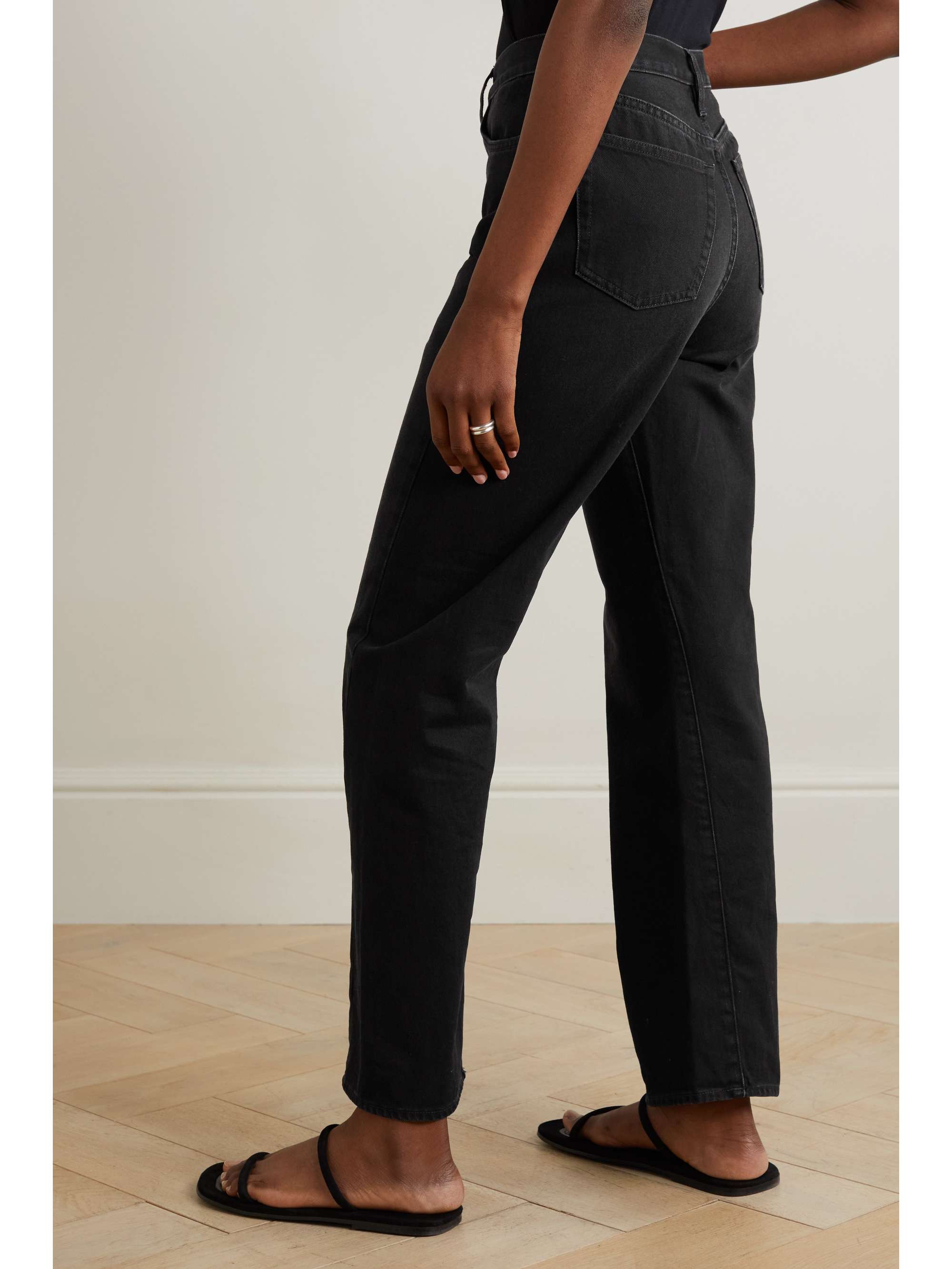TOTEME Twisted Seam high-rise straight-leg jeans